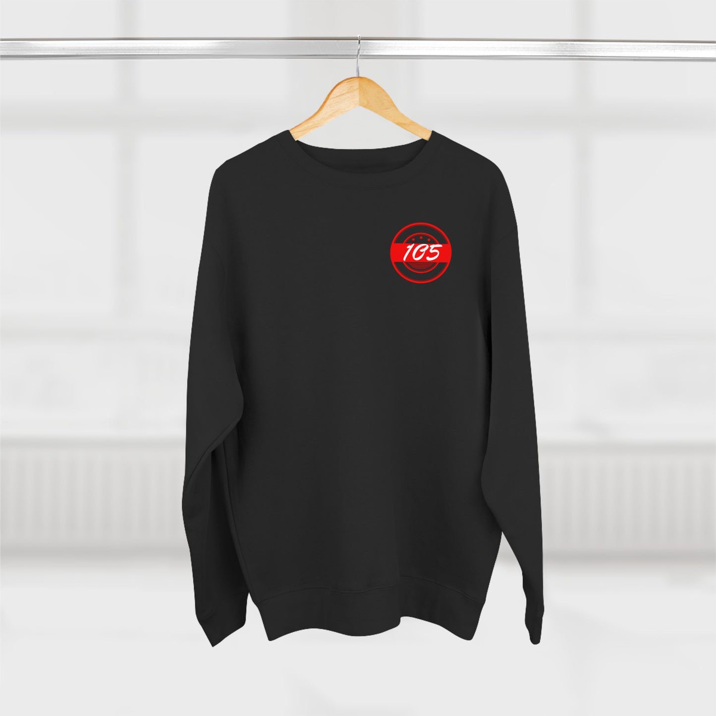 Adult 105 Christian Red and White Letters Crewneck