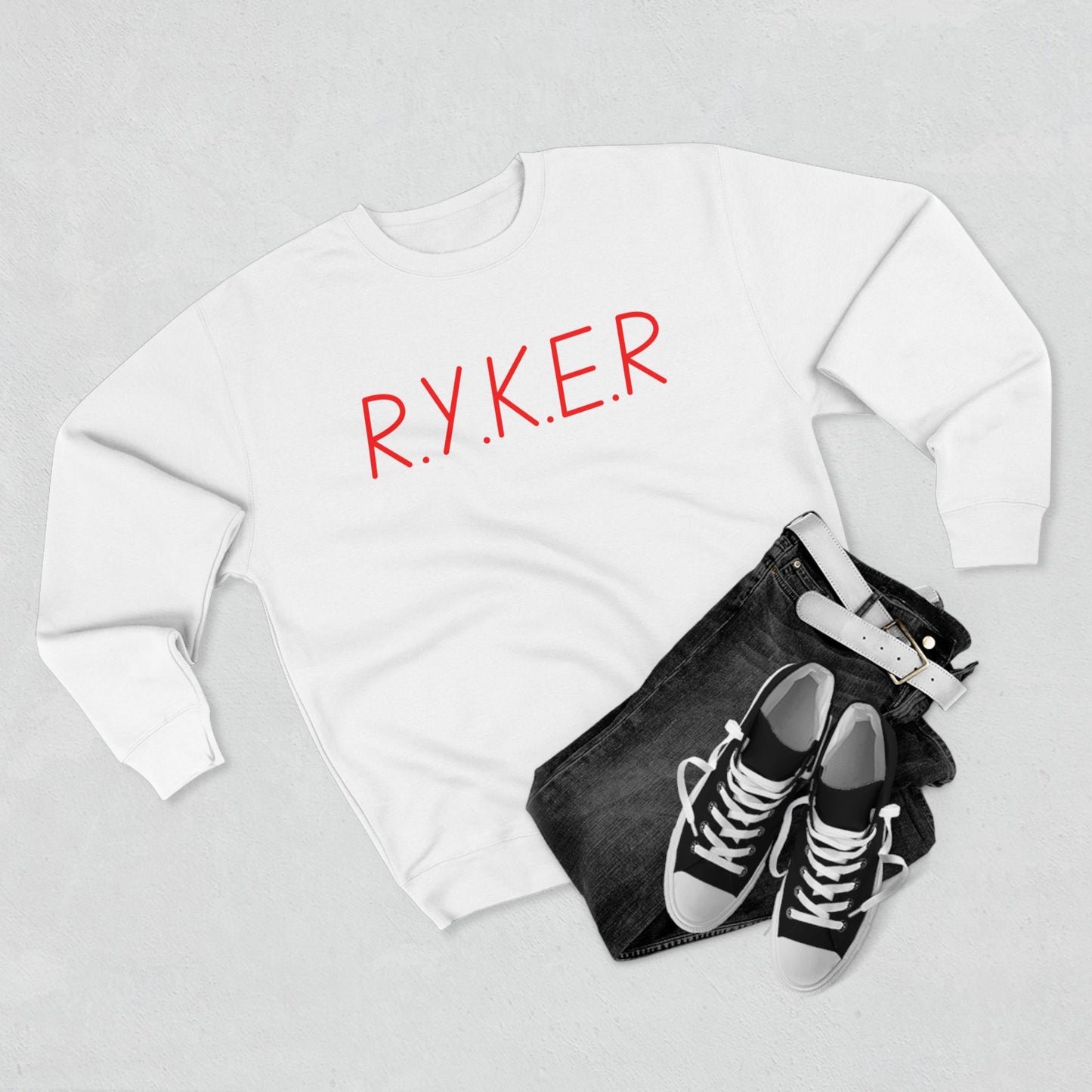 RYKER Christian Red Letters Crewneck