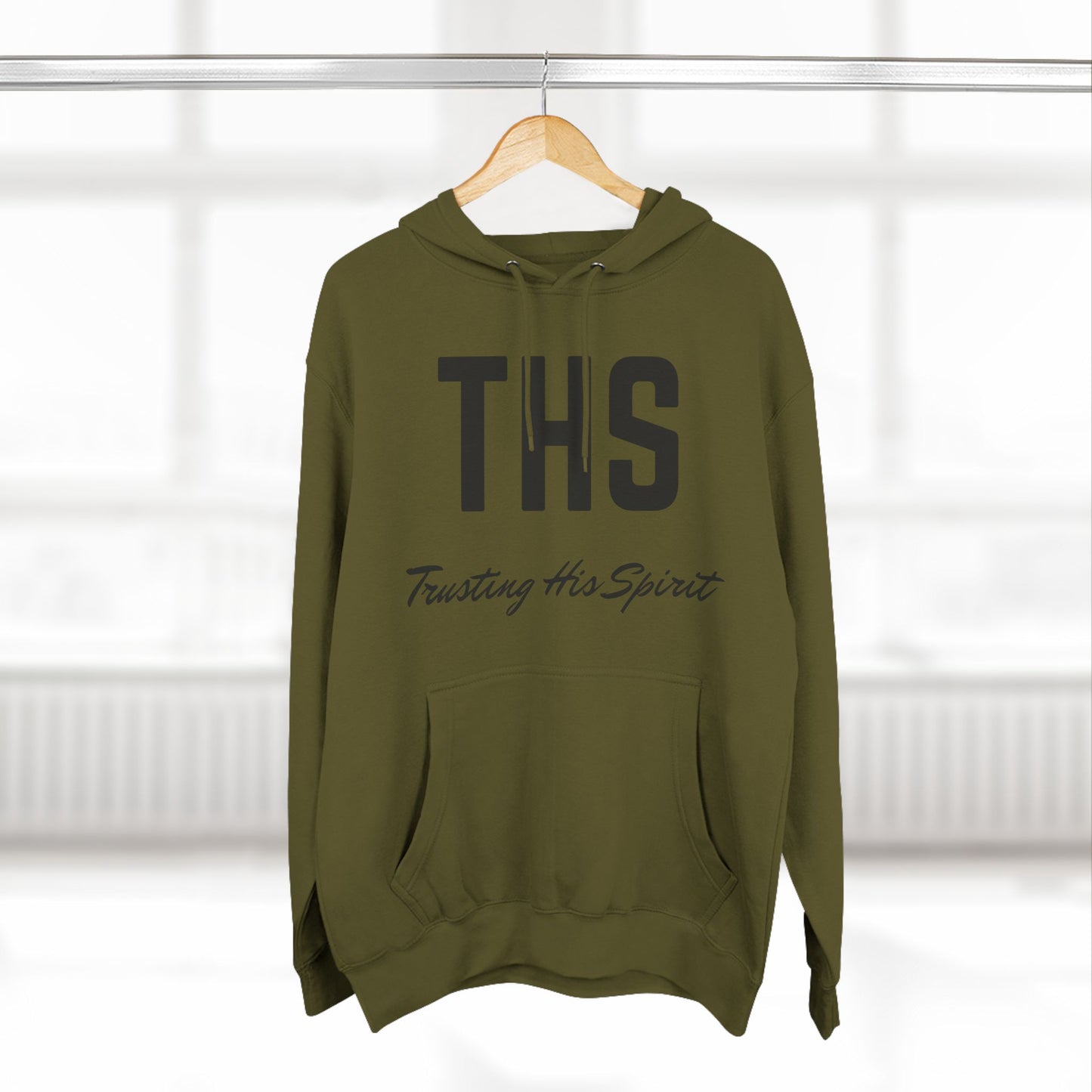 Adult THS Christian Black Letters Hoodie