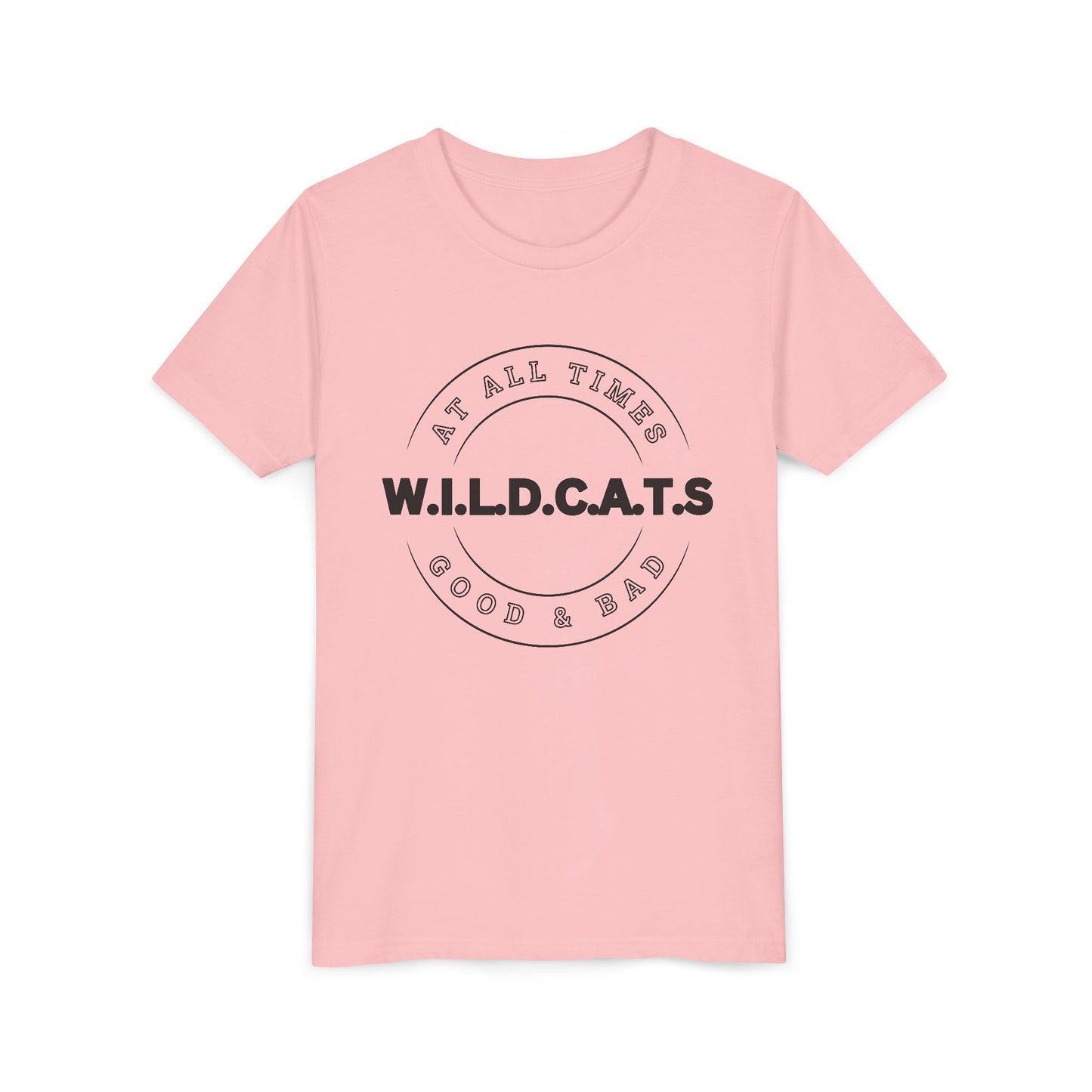 Youth Wildcats Christian Black Letters & Picture