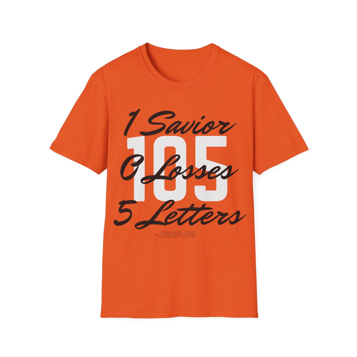 Adult 105 Christian Black and White Letters