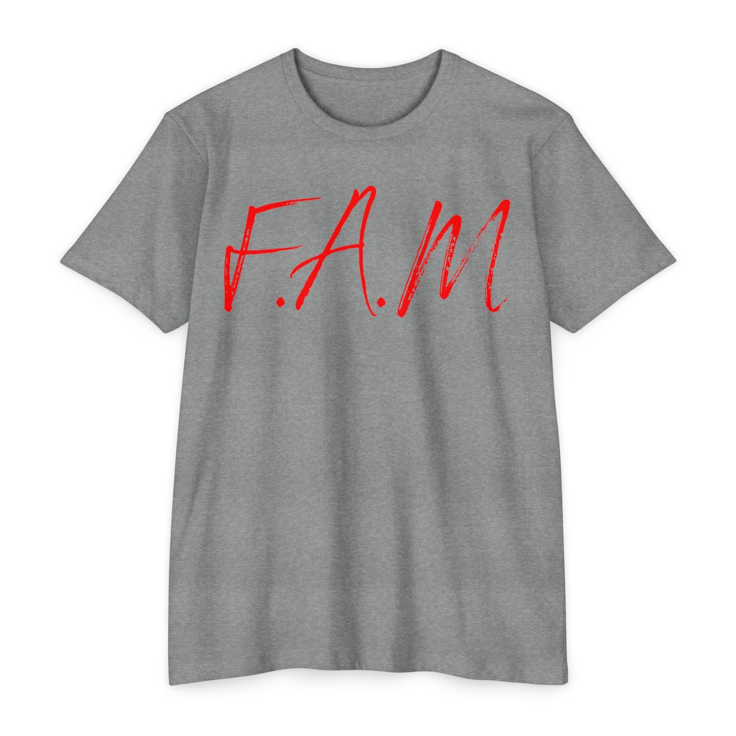 Fam Christian Red Letters & Image Blended