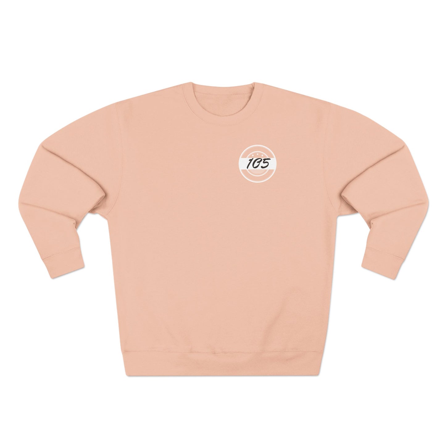 Adult 105 Christian White and Black Letters Crewneck