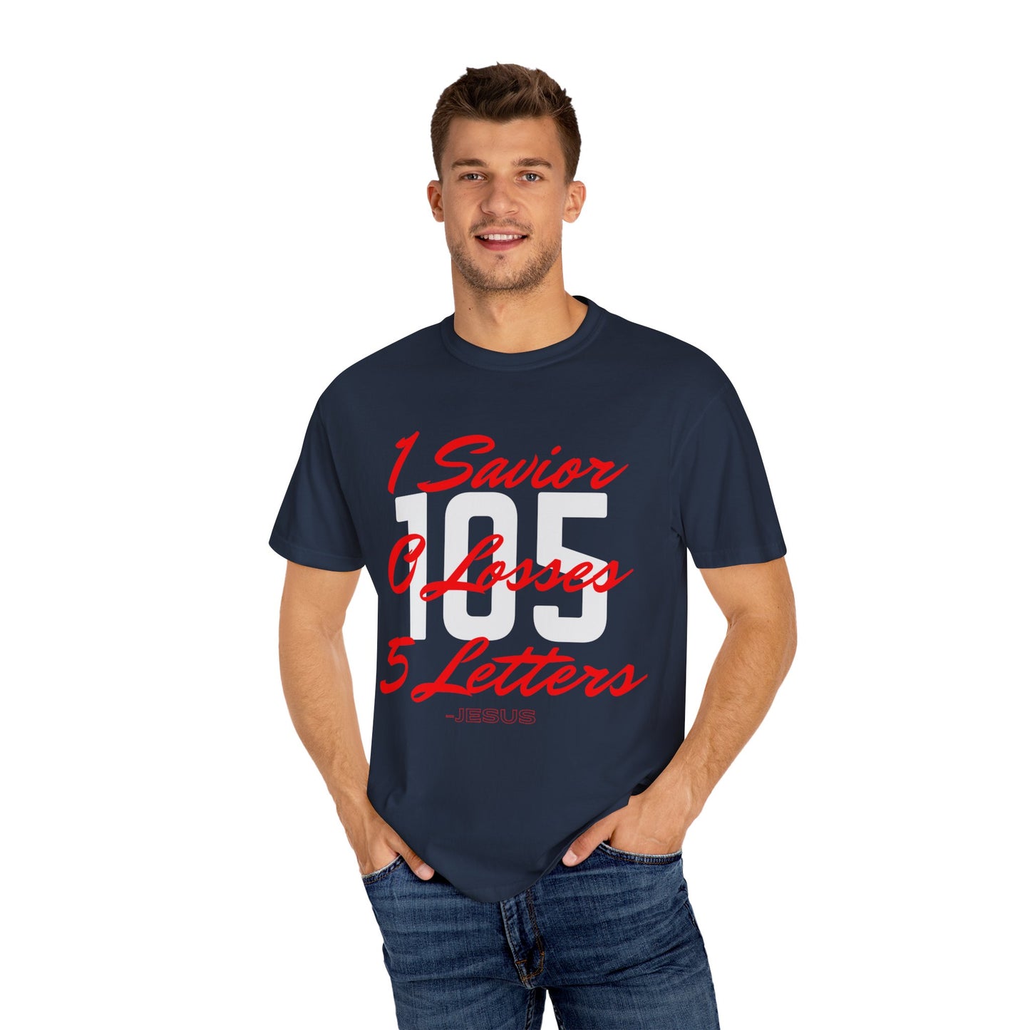 Copy of Adult 105 Christian Red and White Letters