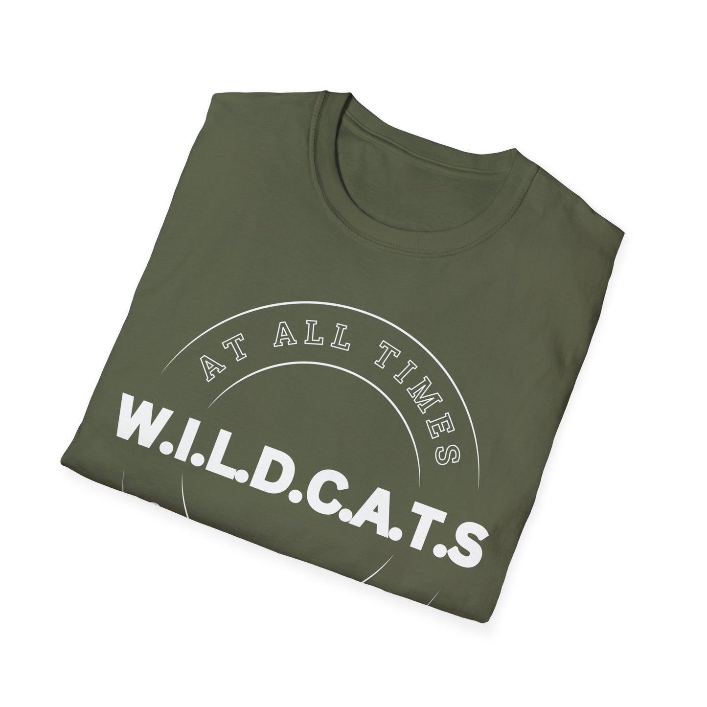 Wildcats Christian White Letters & Picture
