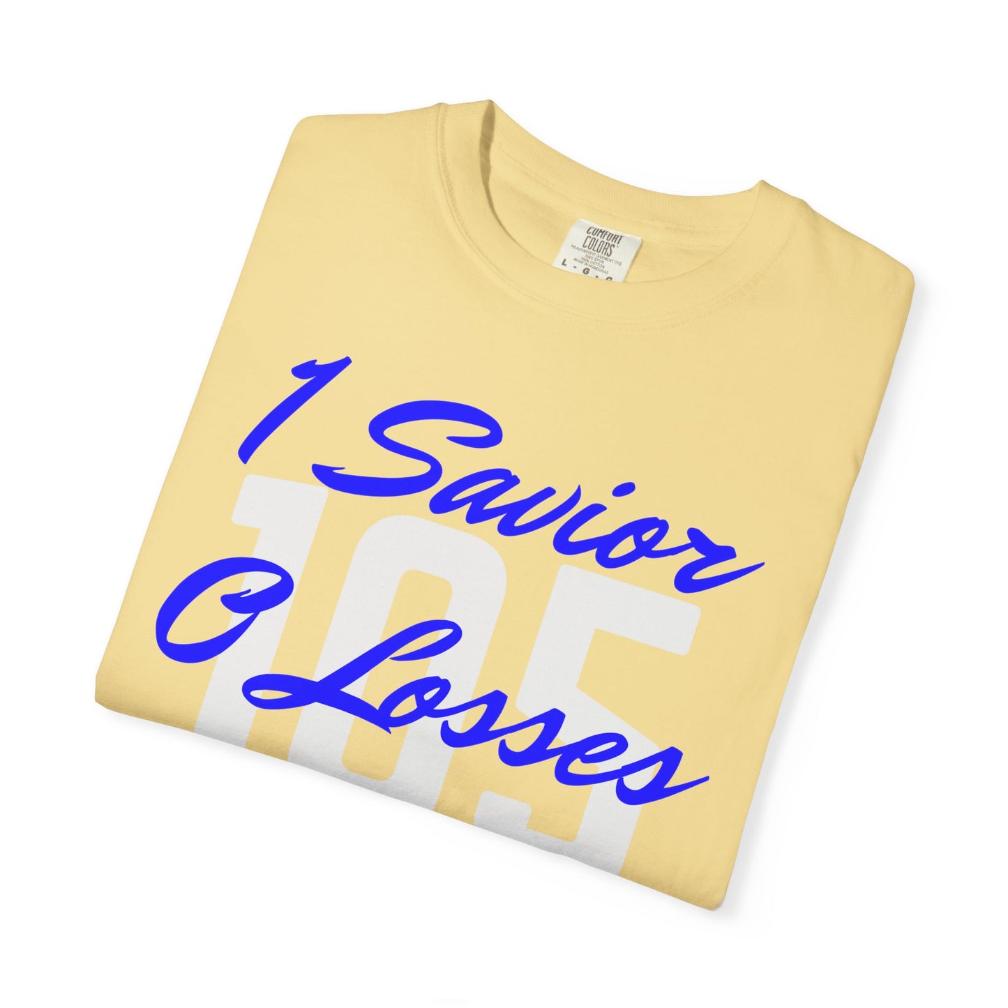 Adult 105 Christian Blue and White Letters