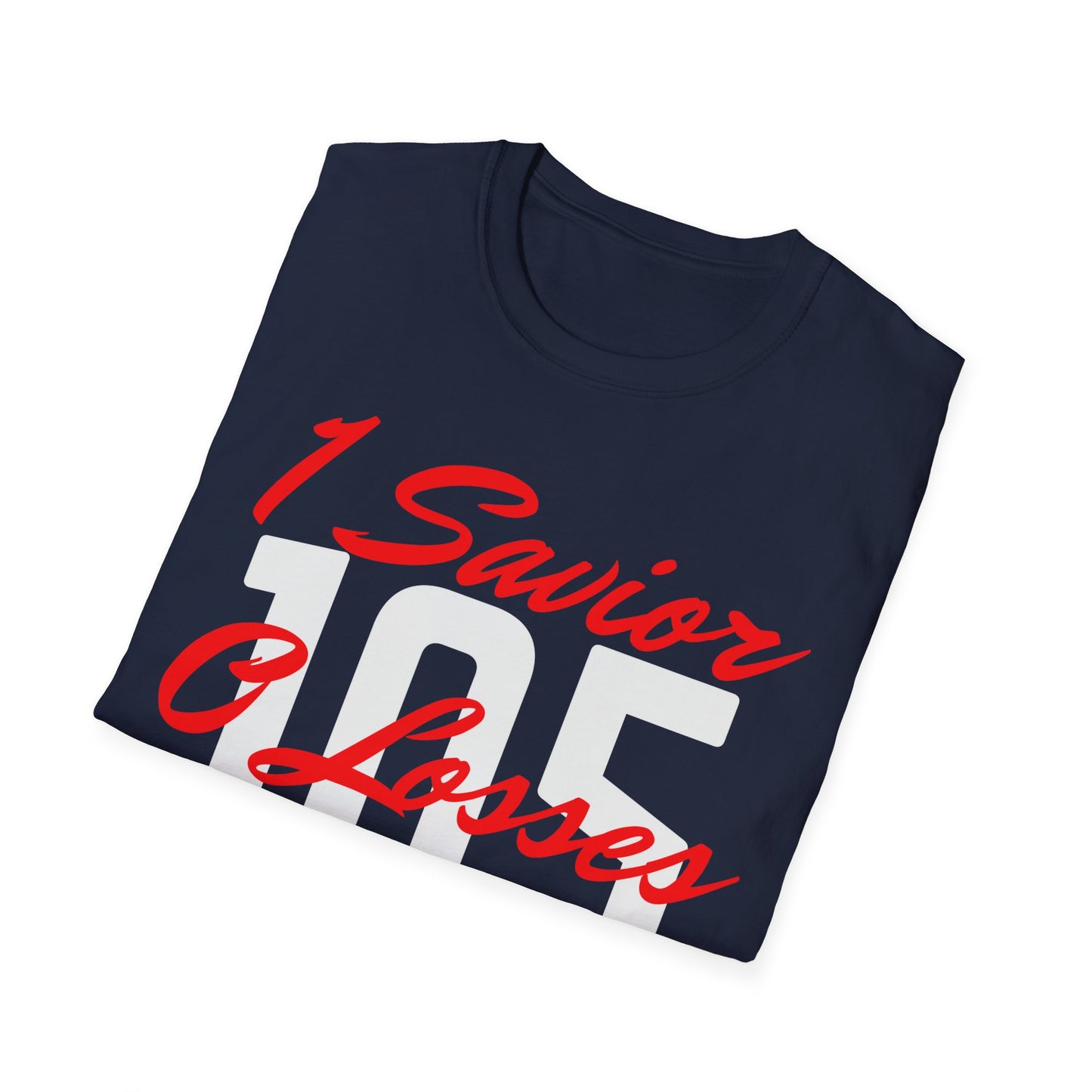 Adult 105 Christian Red and White Letters
