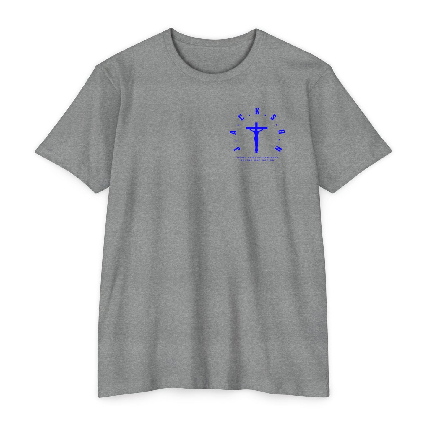 Jackson Blue Cross & Letters Blended