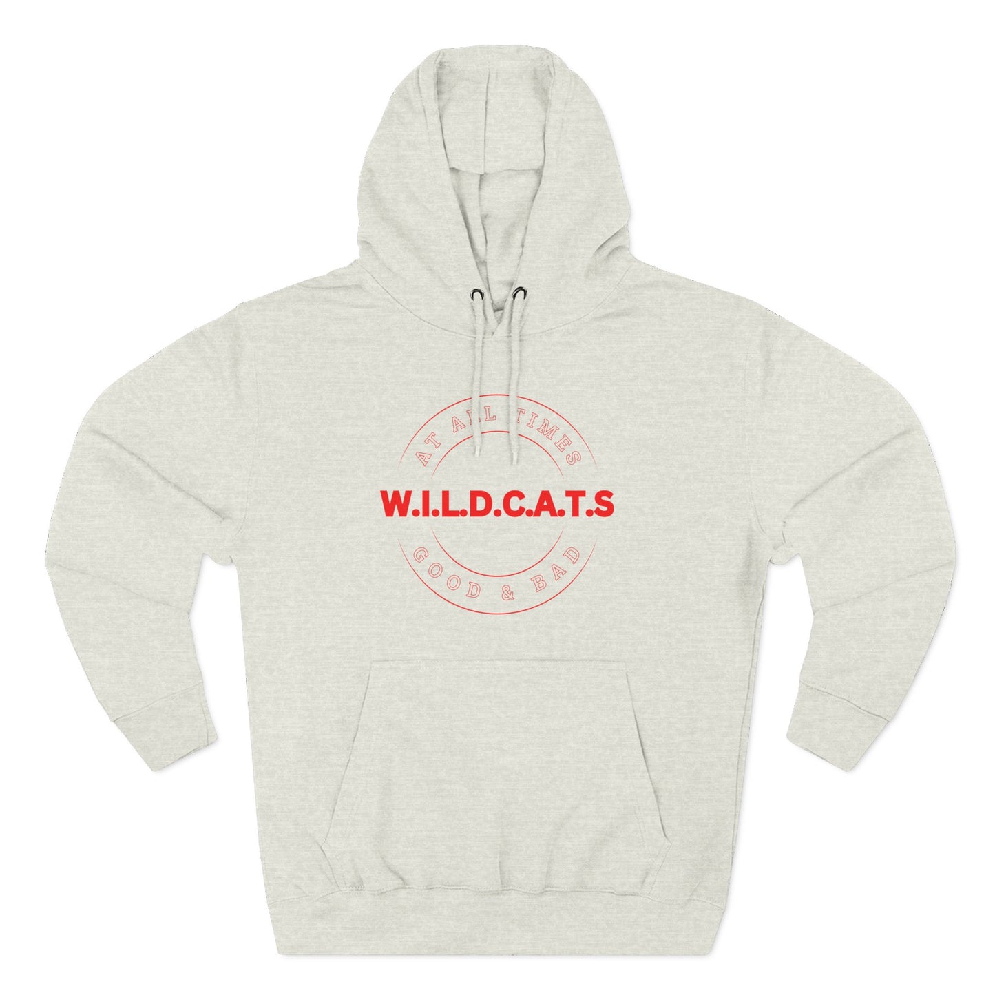 Wildcats Christian Red Letters & Picture Hoodie