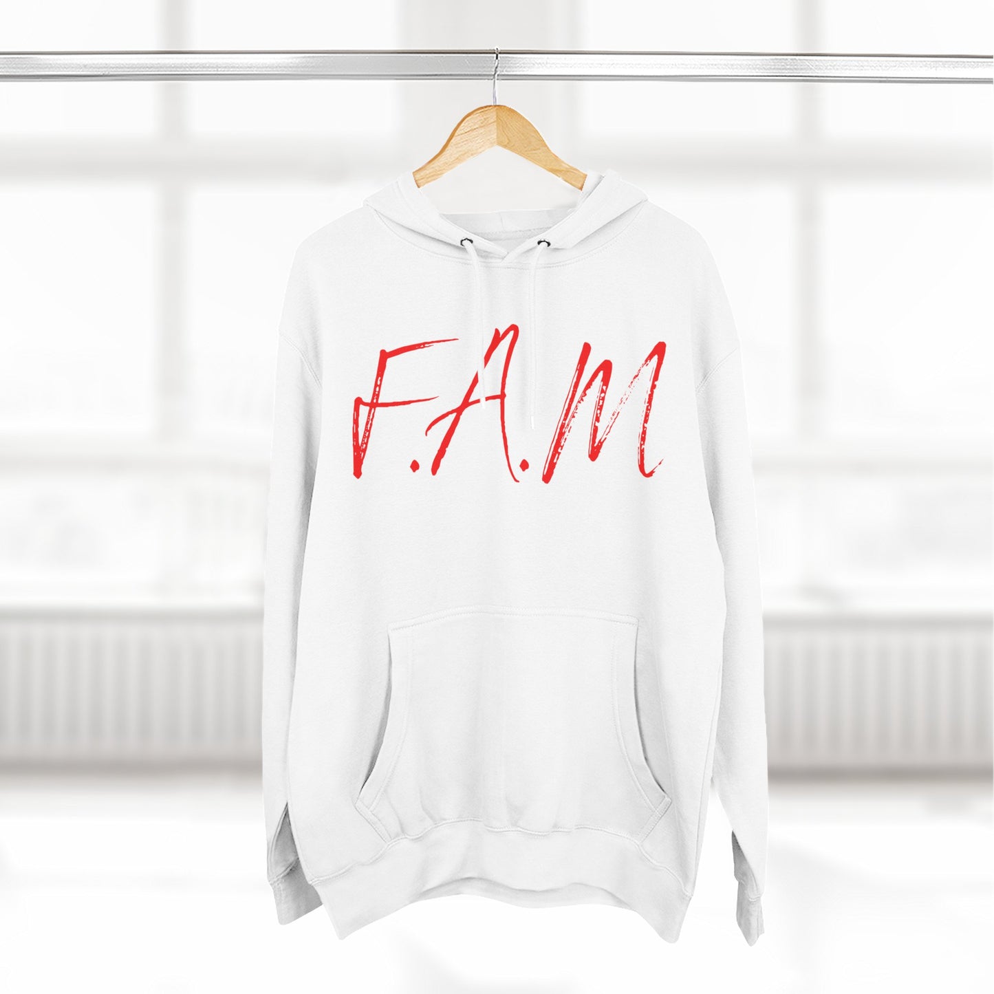Fam Hoodie Red Words