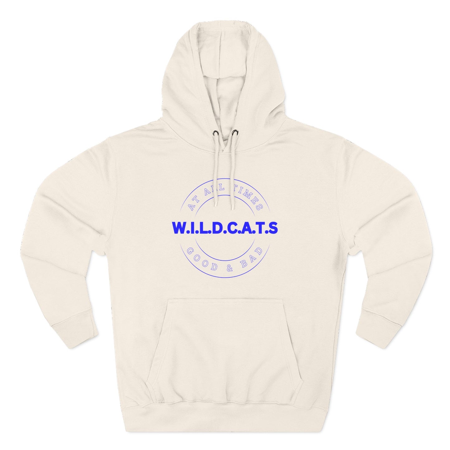 Wildcats Christian Blue Letters & Picture Hoodie