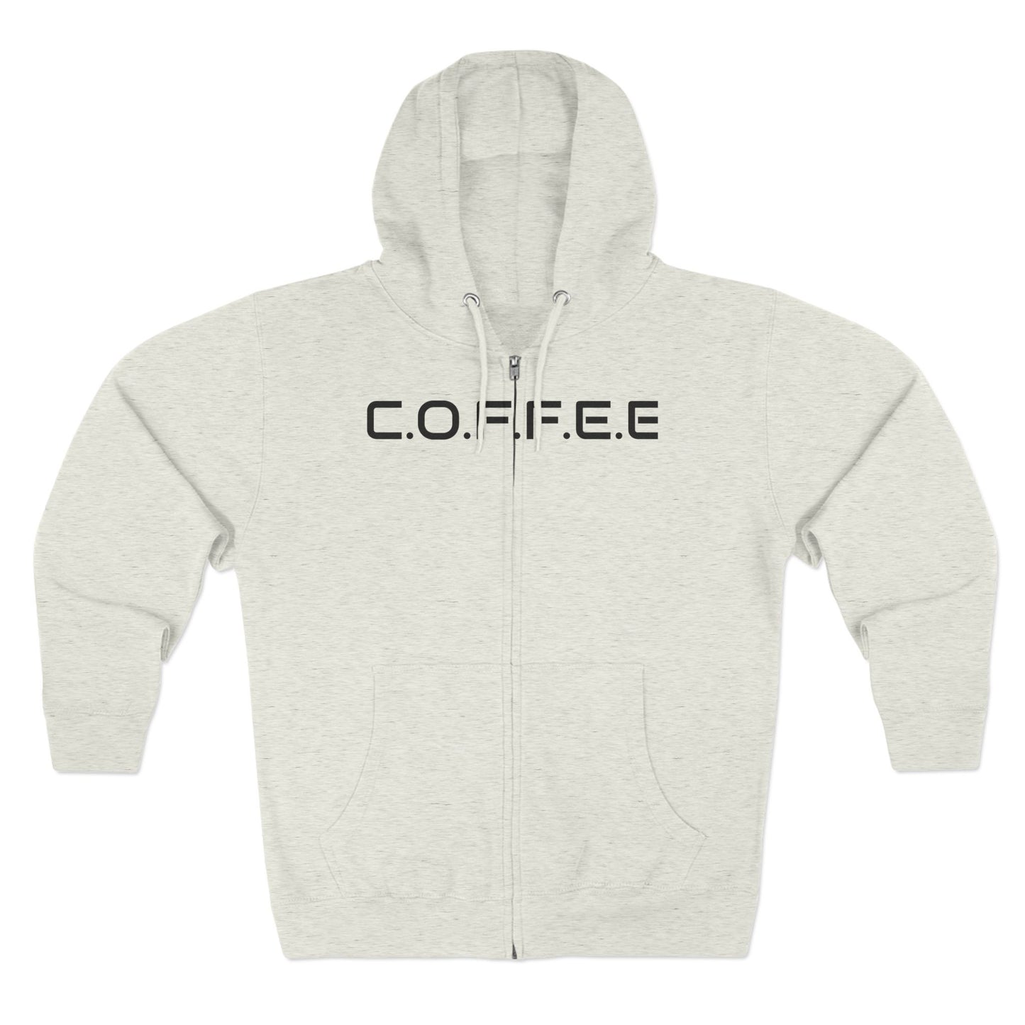 Adult Coffee Christian Black Words Only Hoodie Zipper