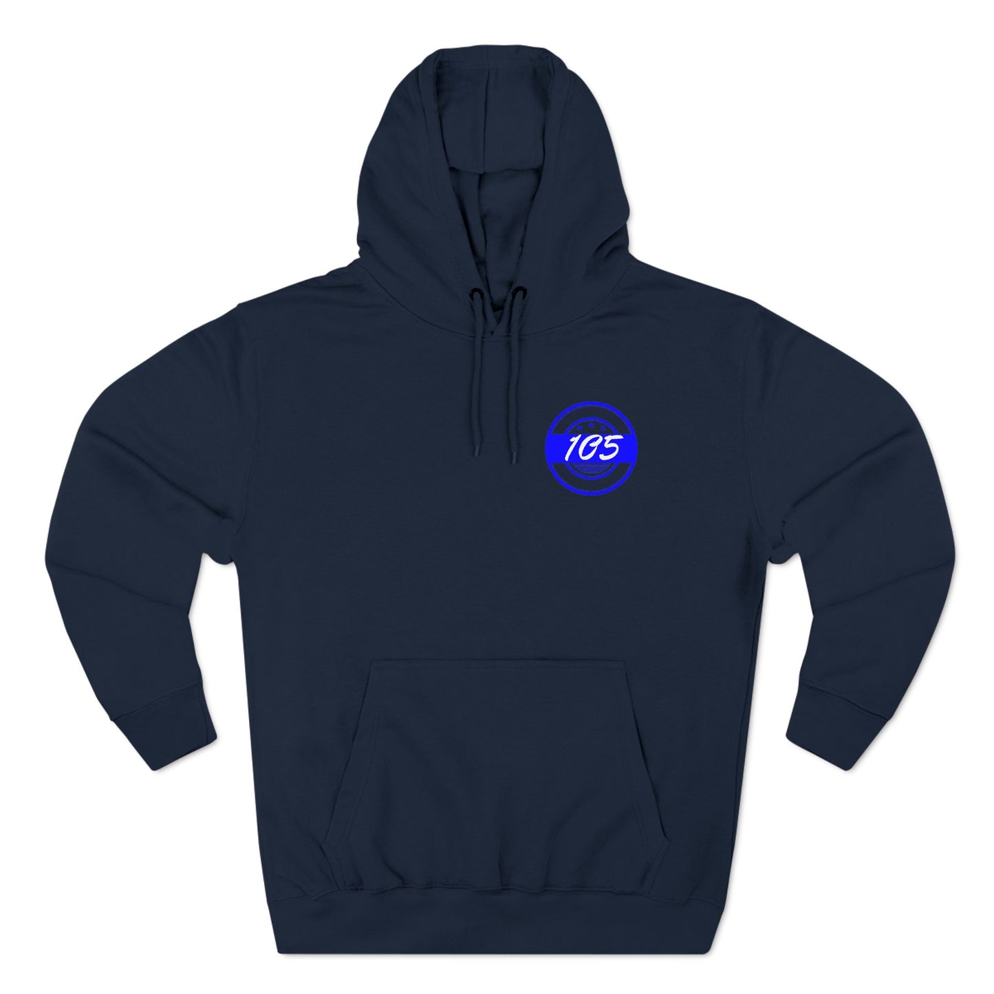 Adult 105 Christian Blue and White Letters Hoodie