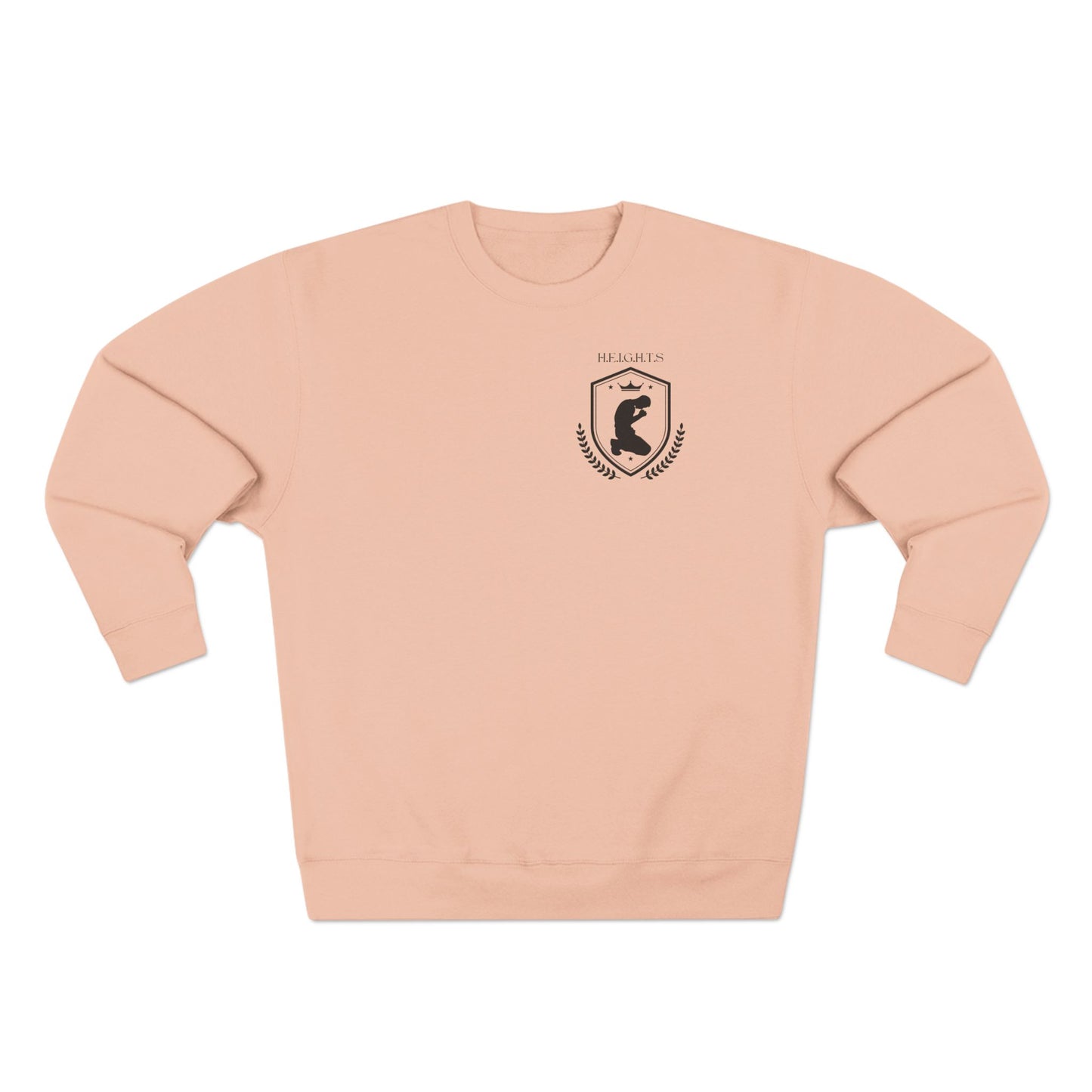 Heights Christian Black Letters & Image Crewneck