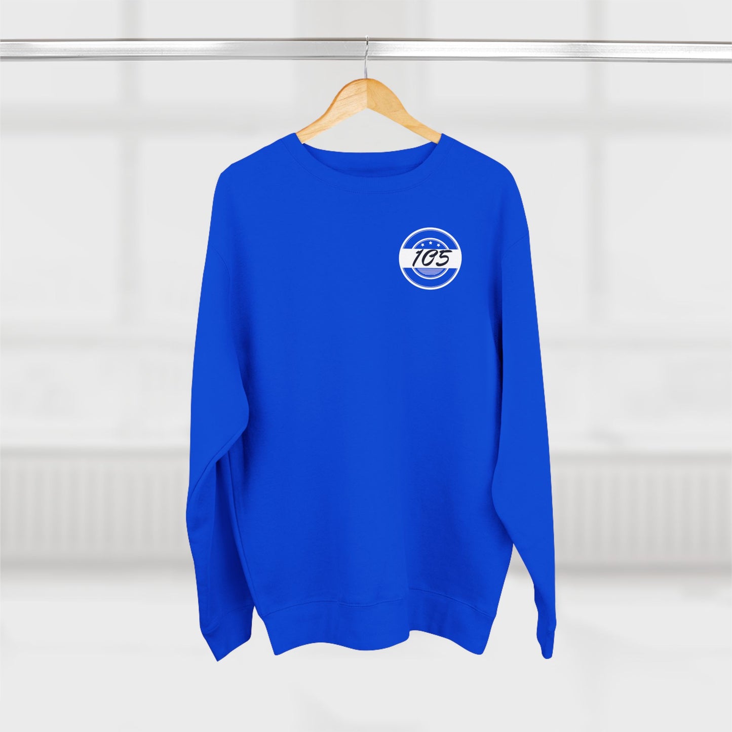 Adult 105 Christian White and Black Letters Crewneck