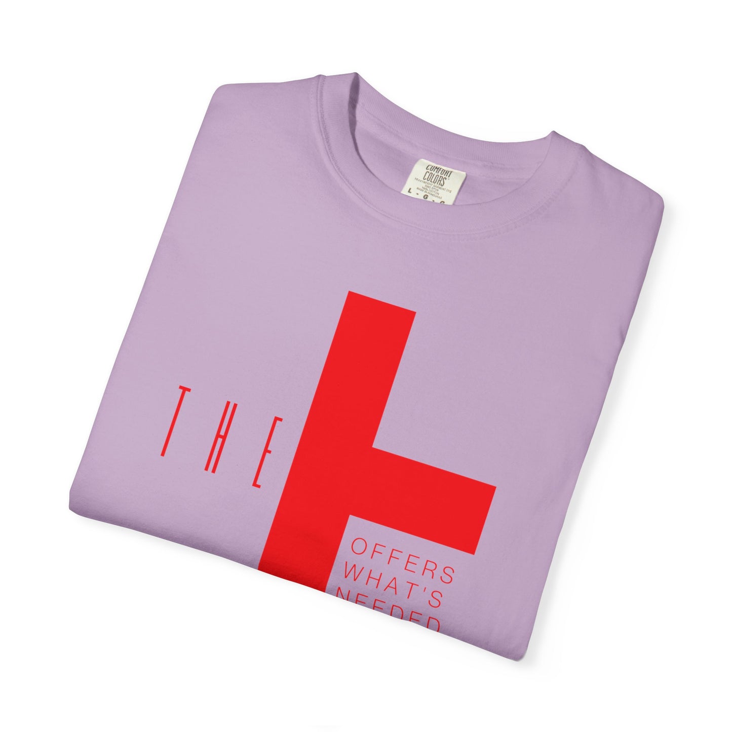 Adult T-Town Christian Red Letters & Cross