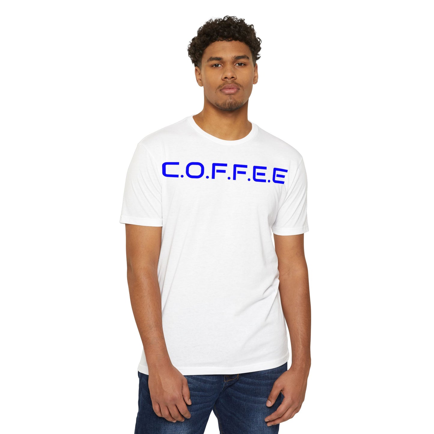 Adult Coffee Christian Blue Words Only Blended