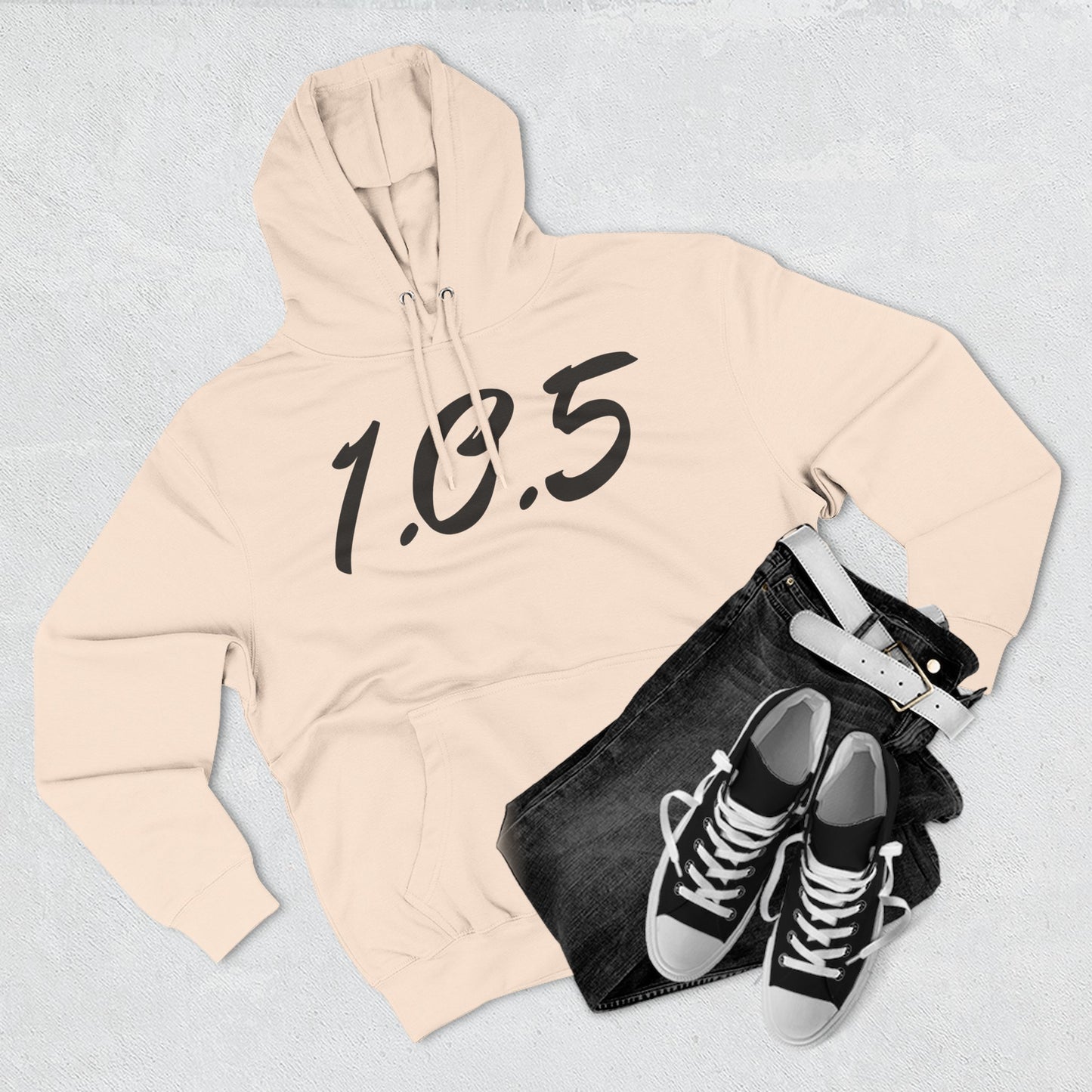 Specialty Adult 105 Christian Black and White Letters Hoodie