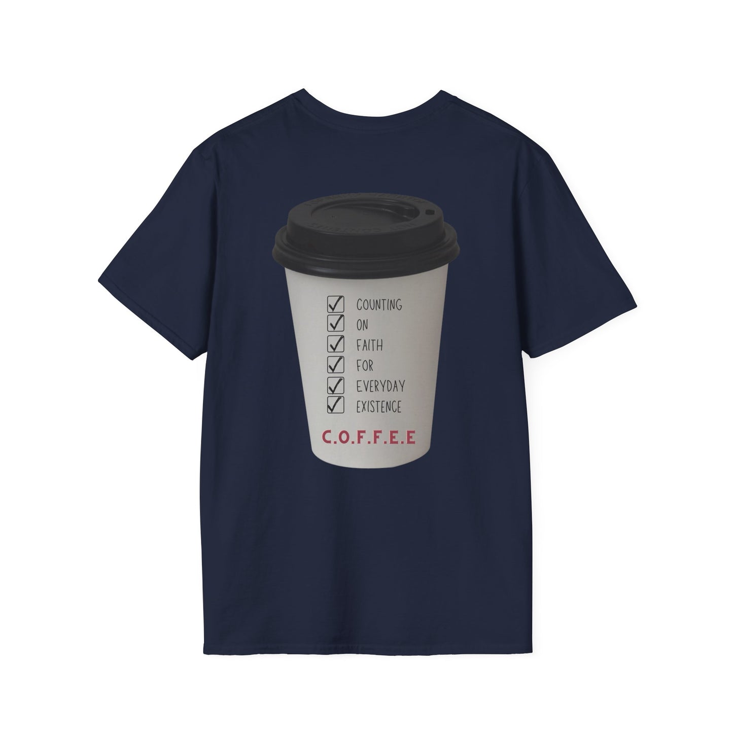 Adult Coffee Christian White Letters & Image