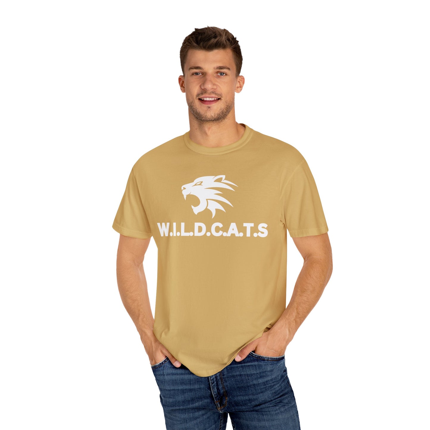 Wildcats Christian White Letters & Image Specialty