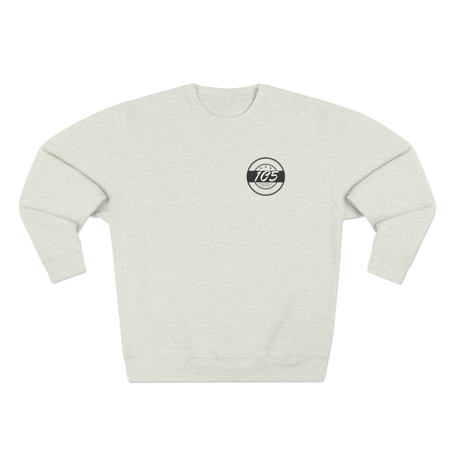 Adult 105 Christian Black and White Letters Crewneck