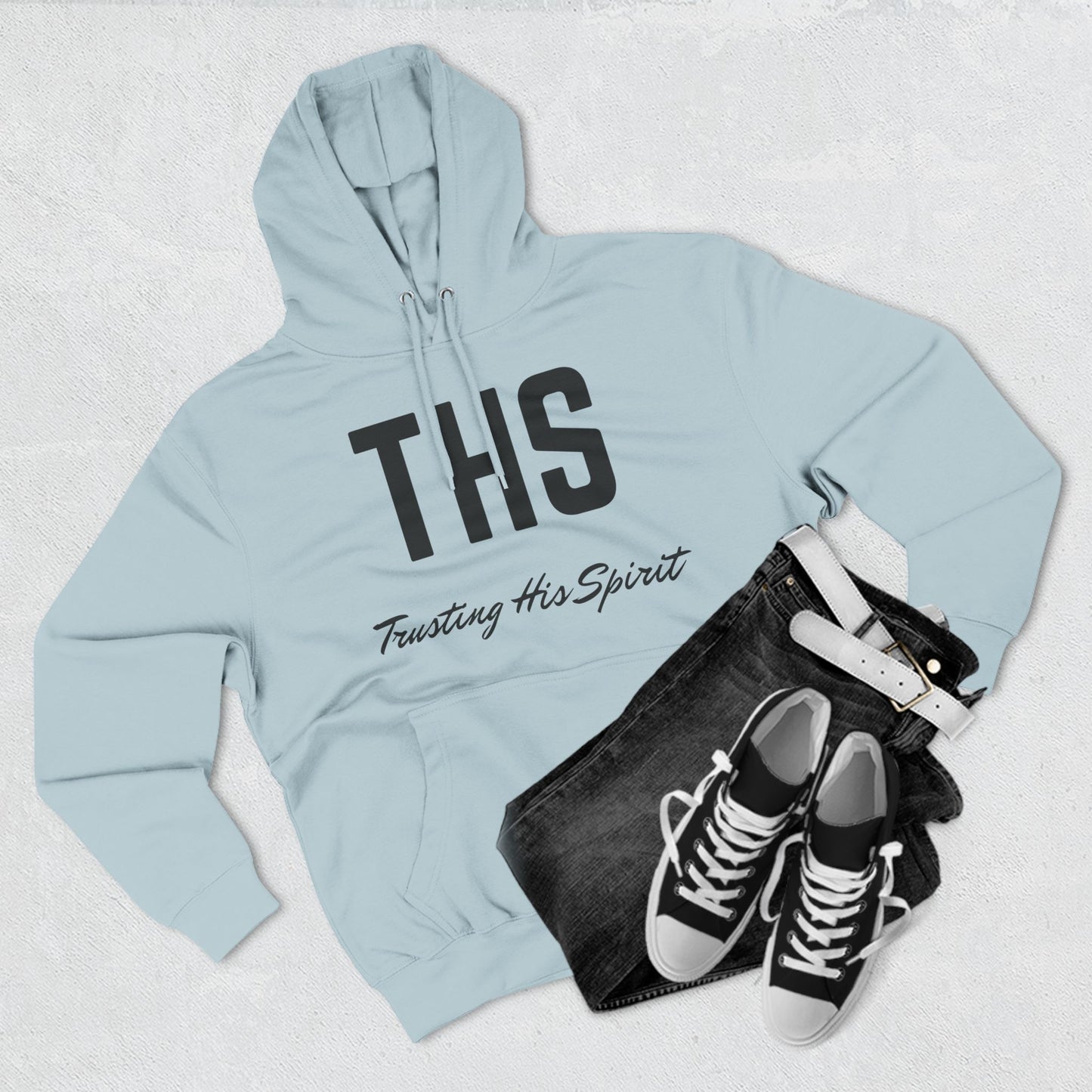 Adult THS Christian Black Letters Hoodie