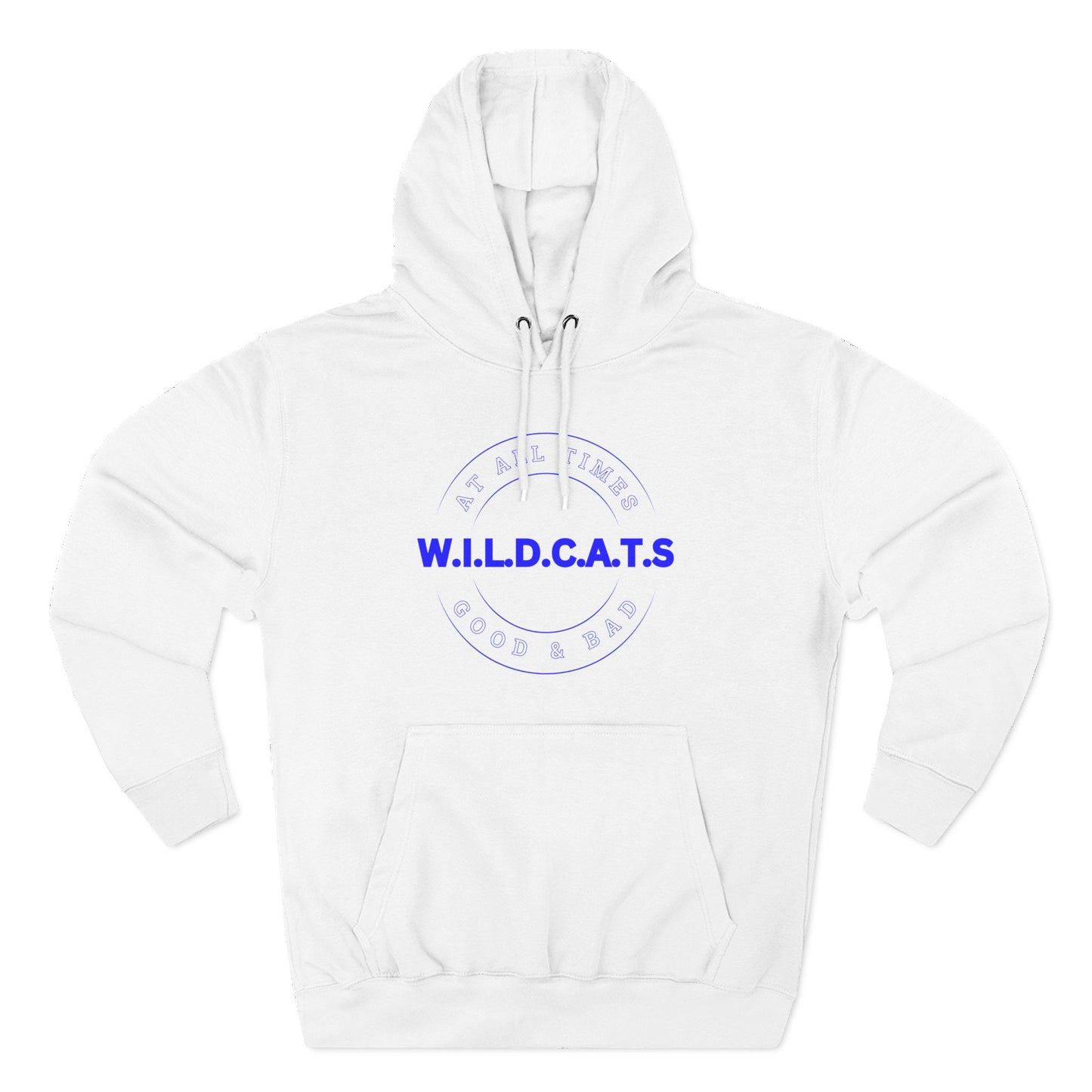 Wildcats Christian Blue Letters & Picture Hoodie