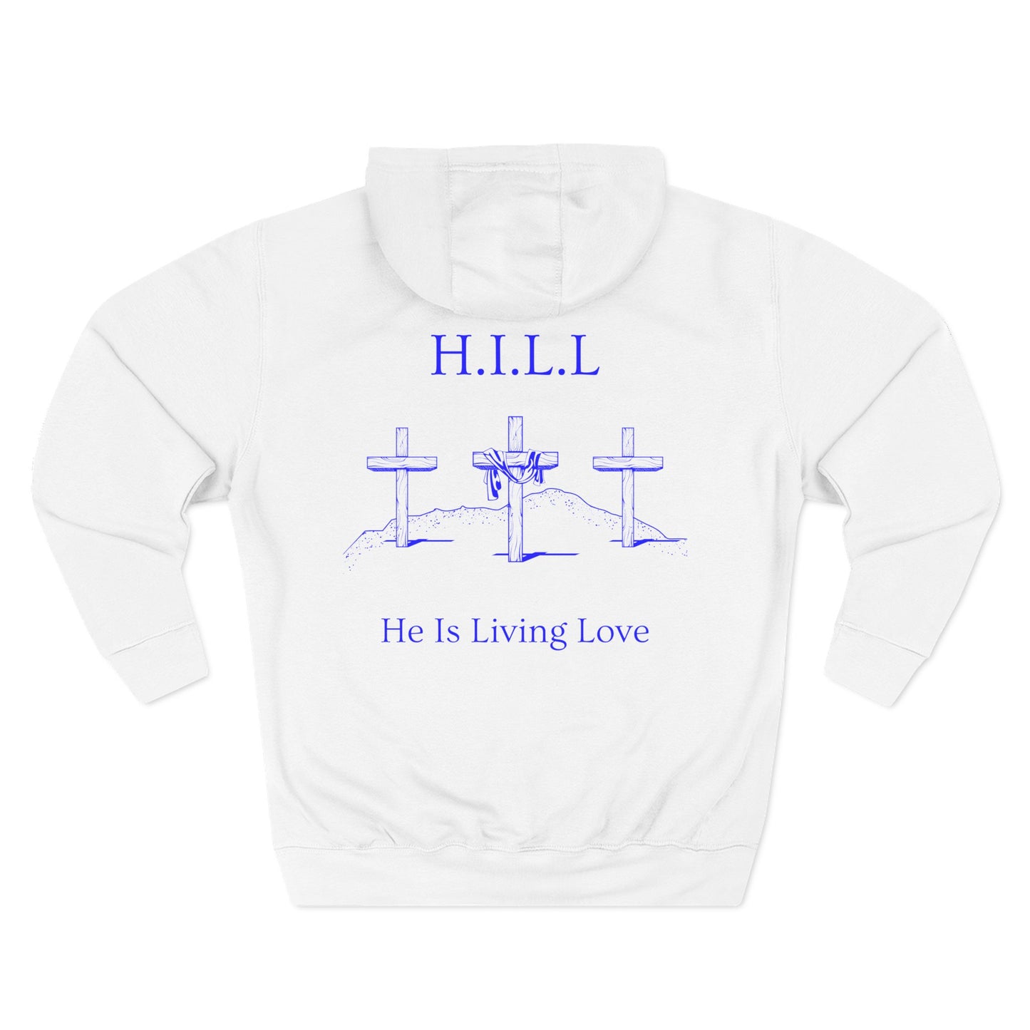 Hill Christian Blue Words Hoodie