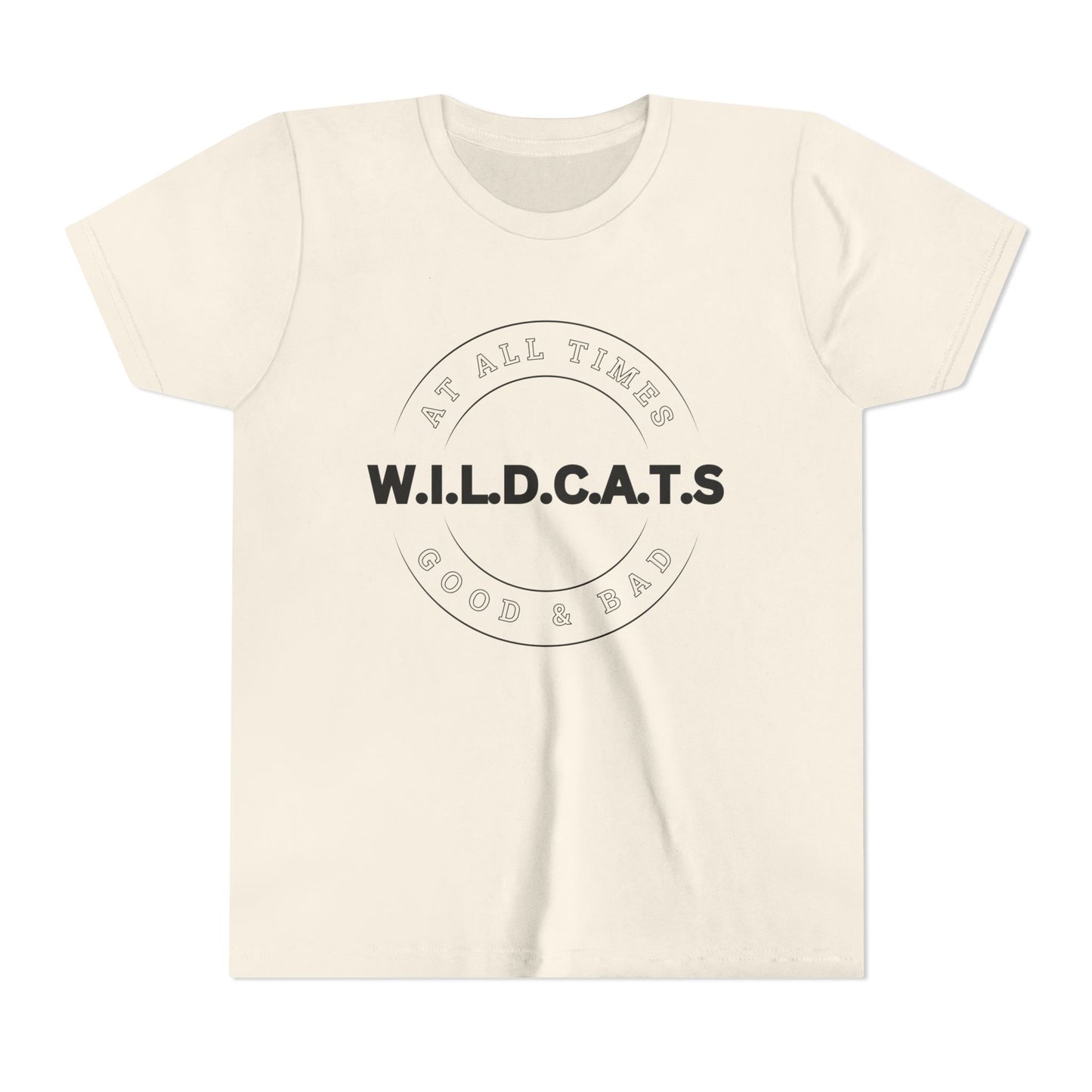 Youth Wildcats Christian Black Letters & Picture