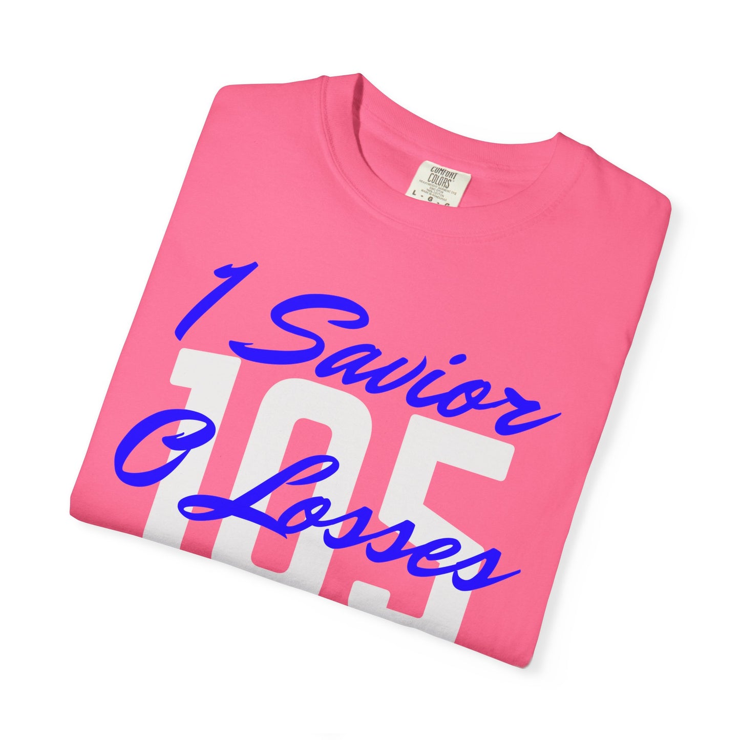 Adult 105 Christian Blue and White Letters