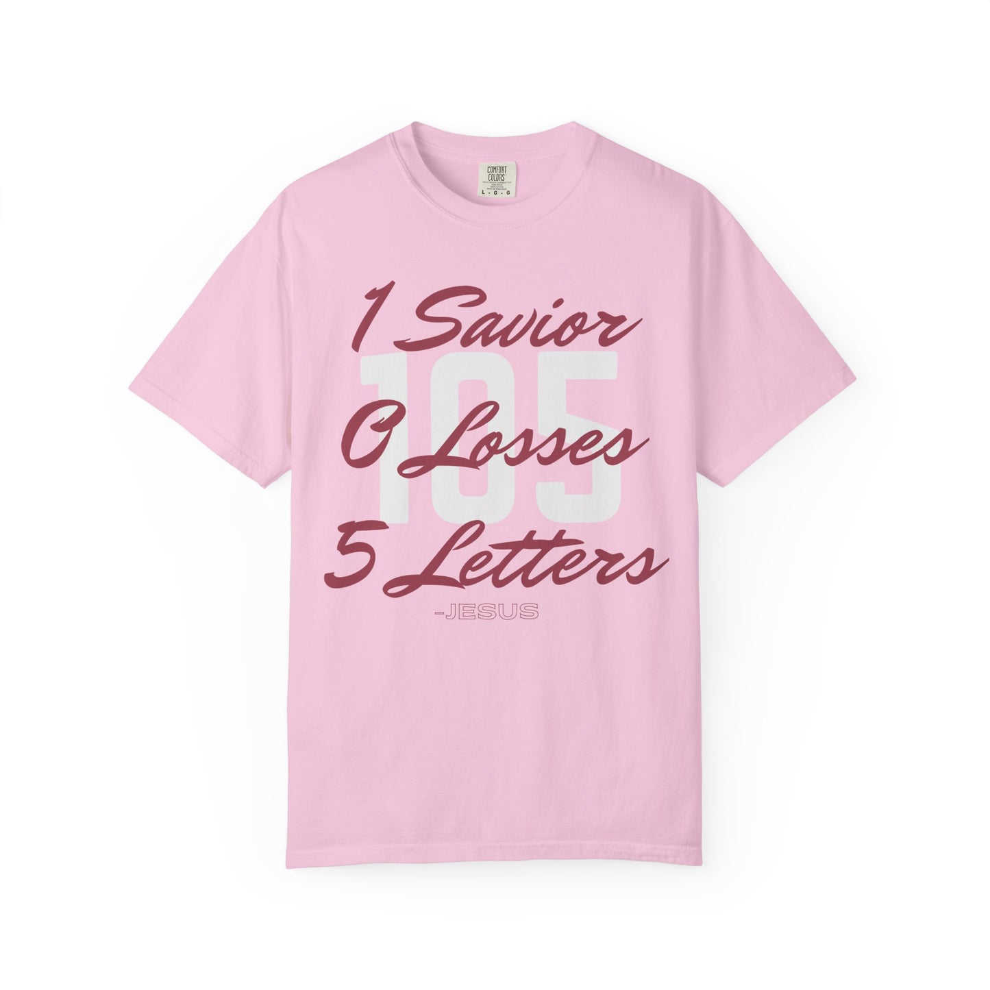 Adult 105 Christian Marron and White Letters