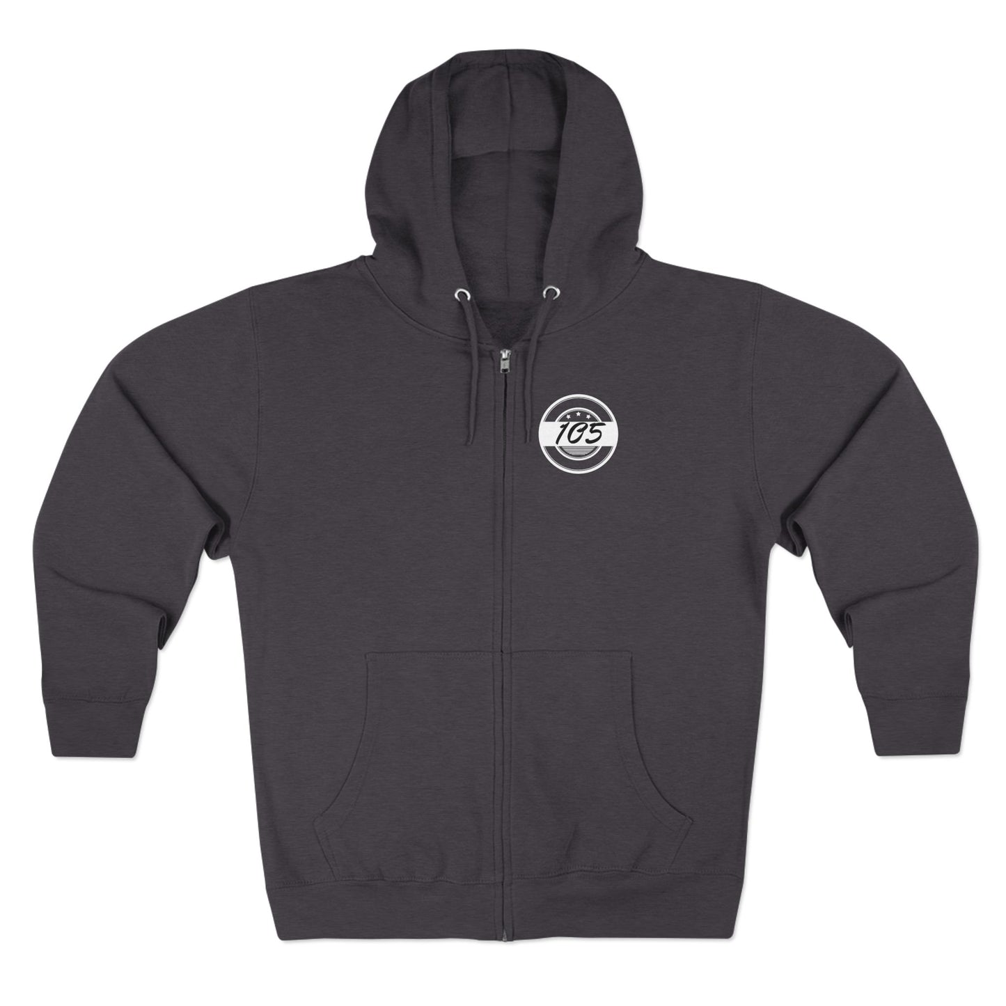 Adult 105 Christian White and Black Letters Hoodie Zipper