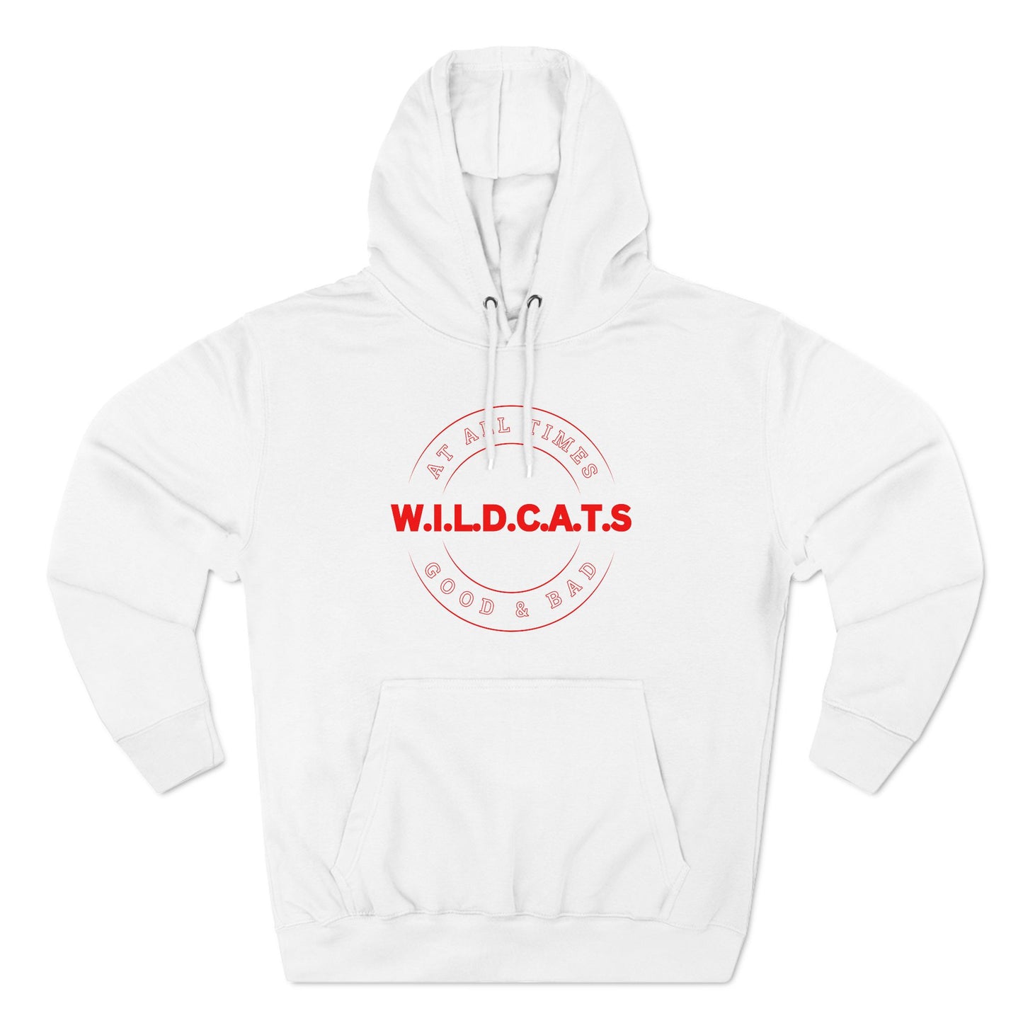 Wildcats Christian Red Letters & Picture Hoodie