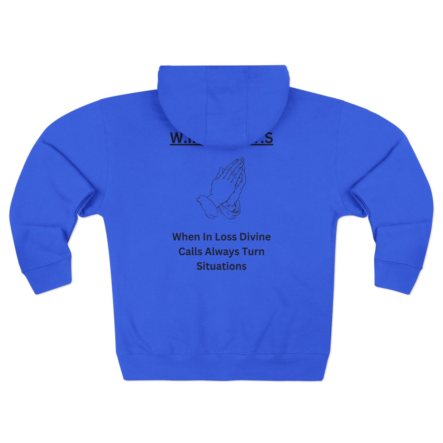 Wildcats Christian Black Letters & Picture Hoodie Zipper
