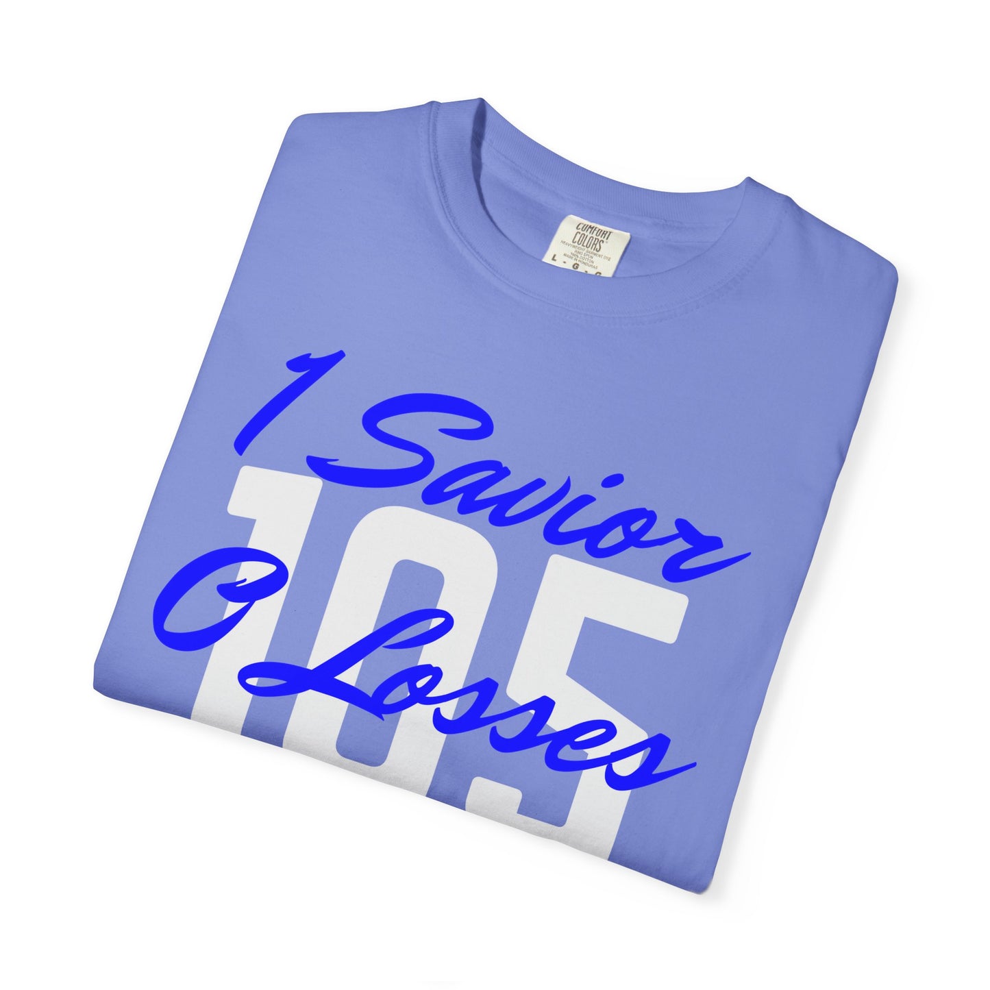 Adult 105 Christian Blue and White Letters