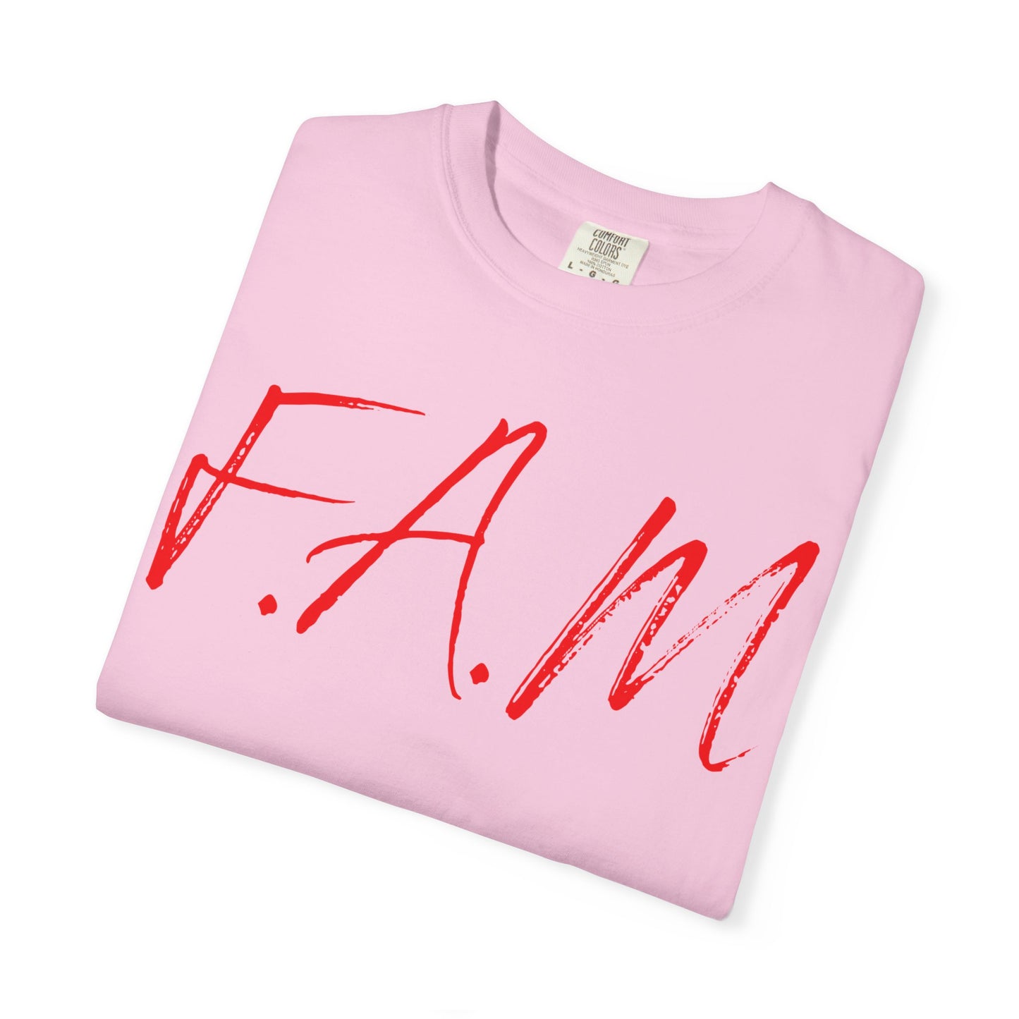 Fam Christian Red Letters & Image