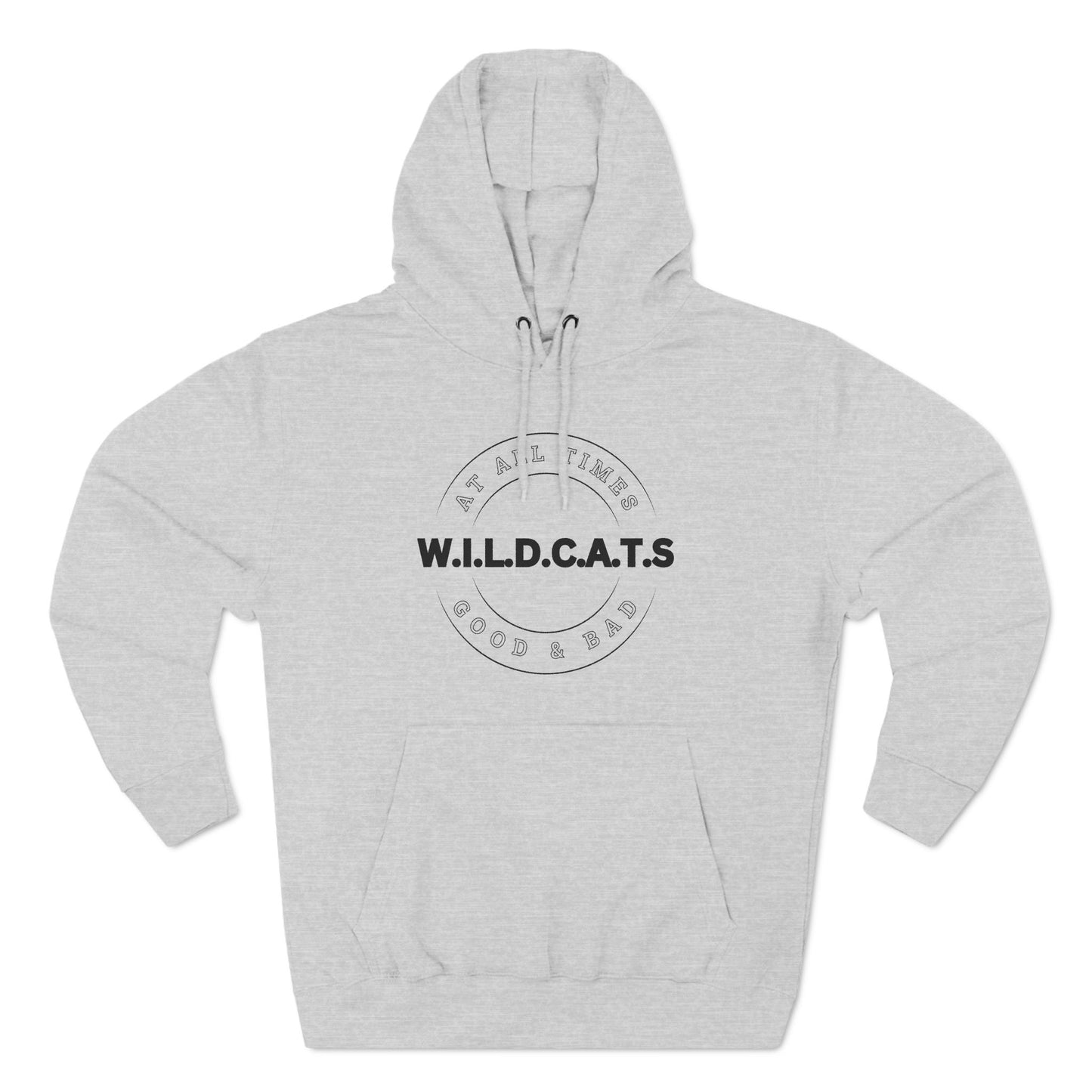 Wildcats Christian Black Letters & Picture Hoodie