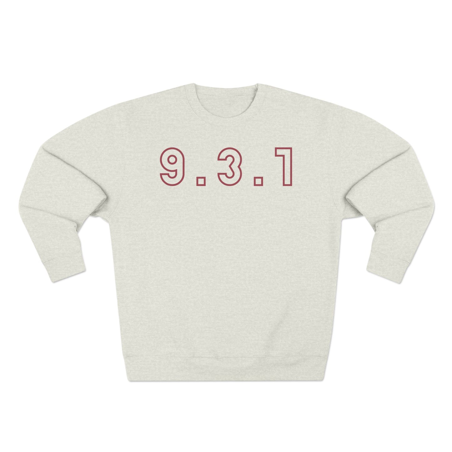 931 Crewneck Marron Words