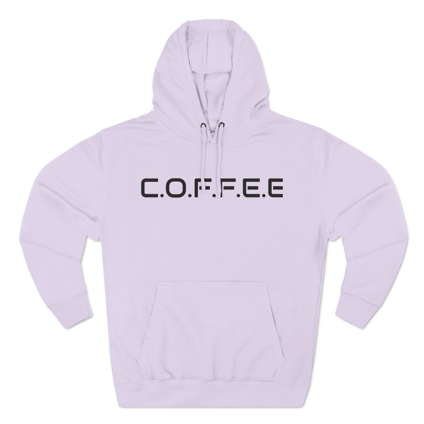 Adult Coffee Christian Black Words Only Hoodie