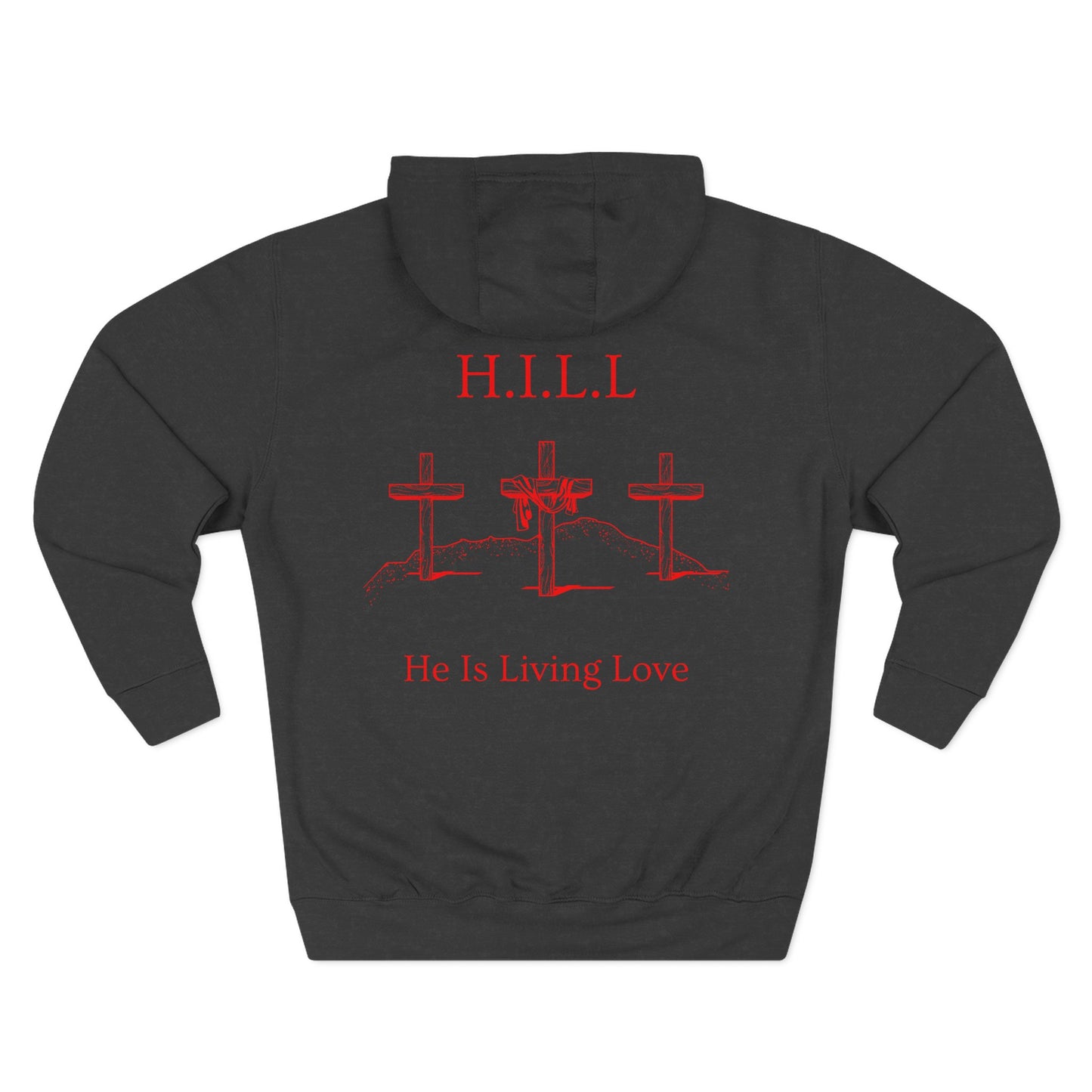 Hill Christian Red Words Hoodie