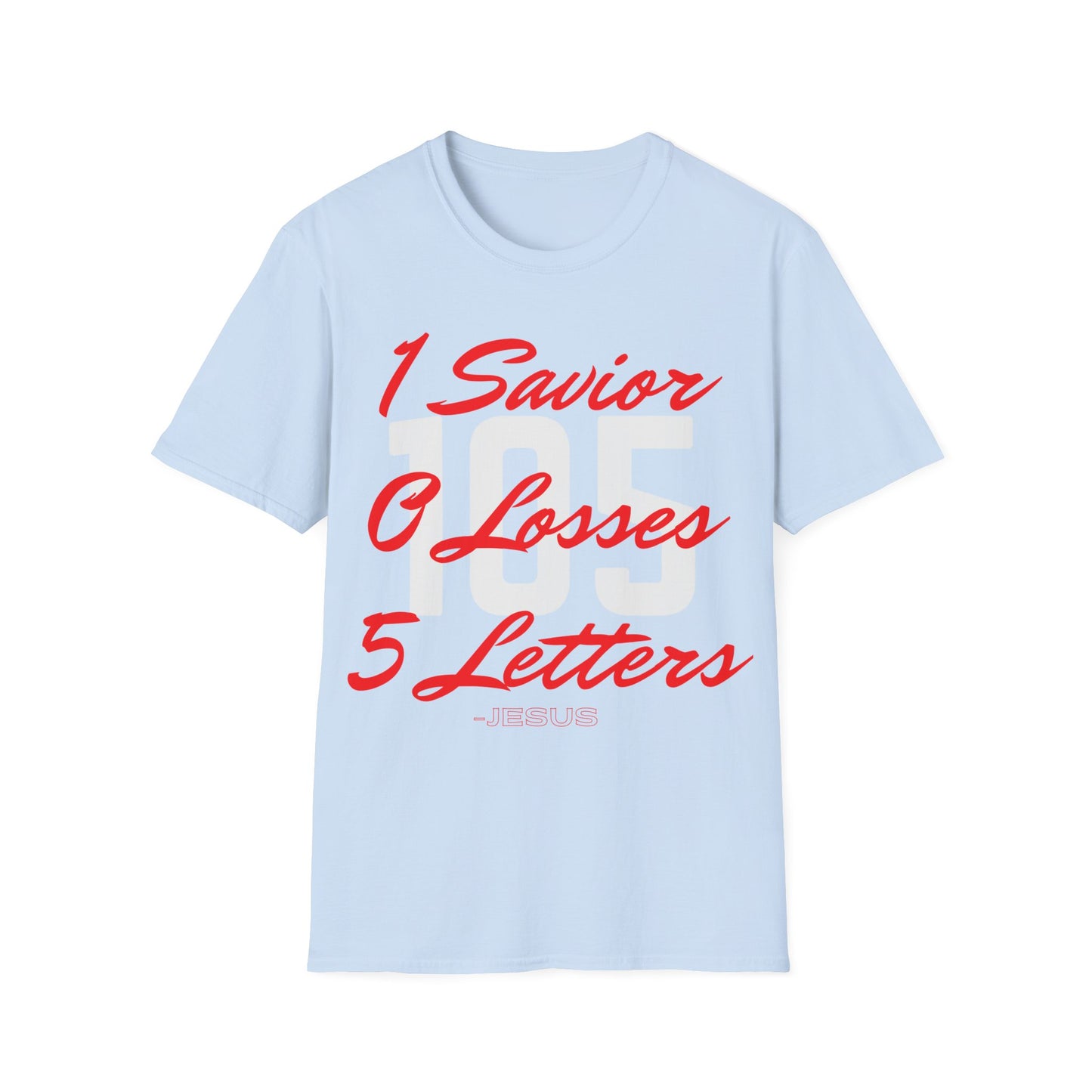 Adult 105 Christian Red and White Letters