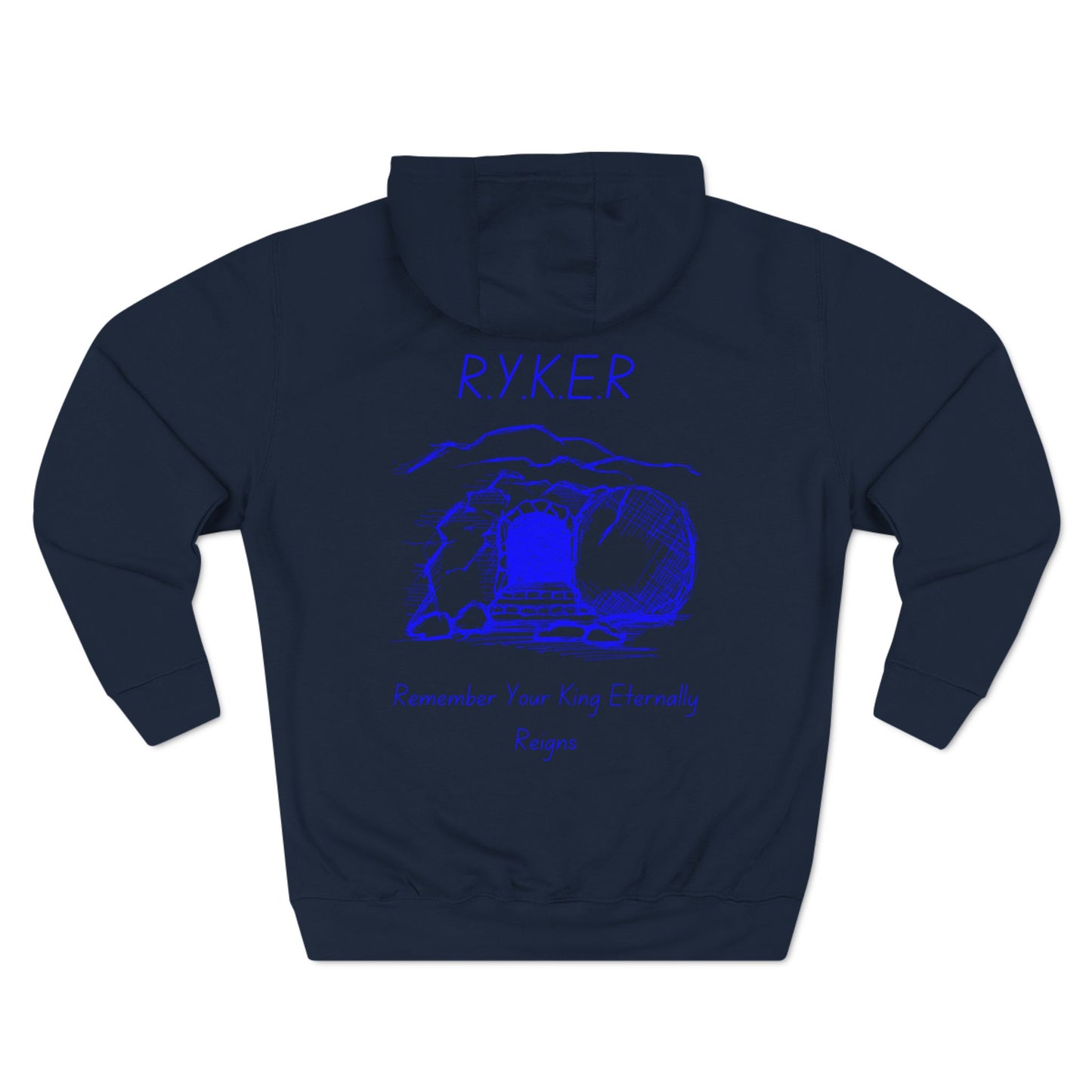 RYKER Christian Blue Letters Hoodie