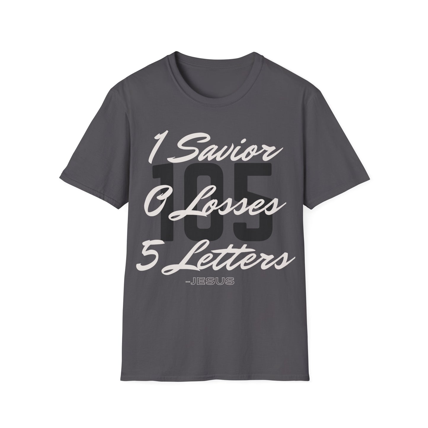 Adult 105 Christian White and Black Letters