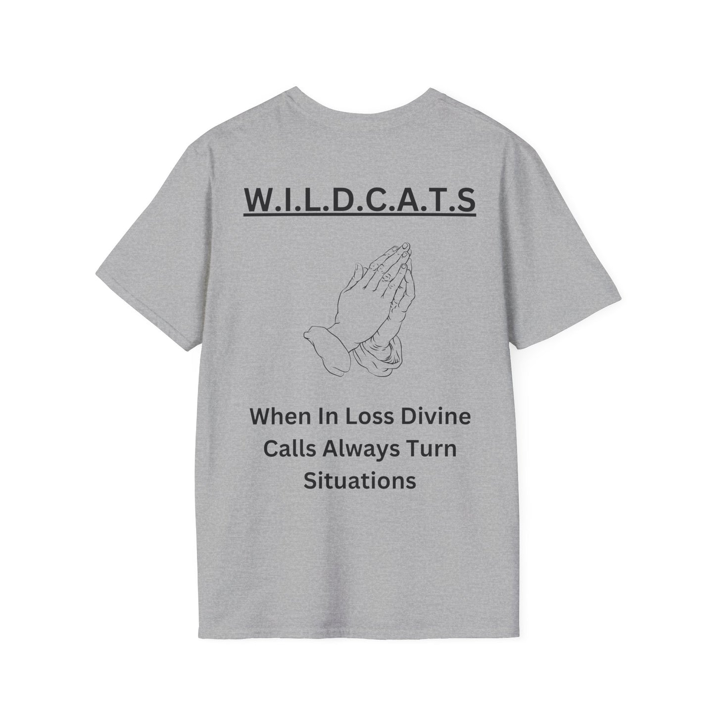 Wildcats Christian Black Letters & Picture