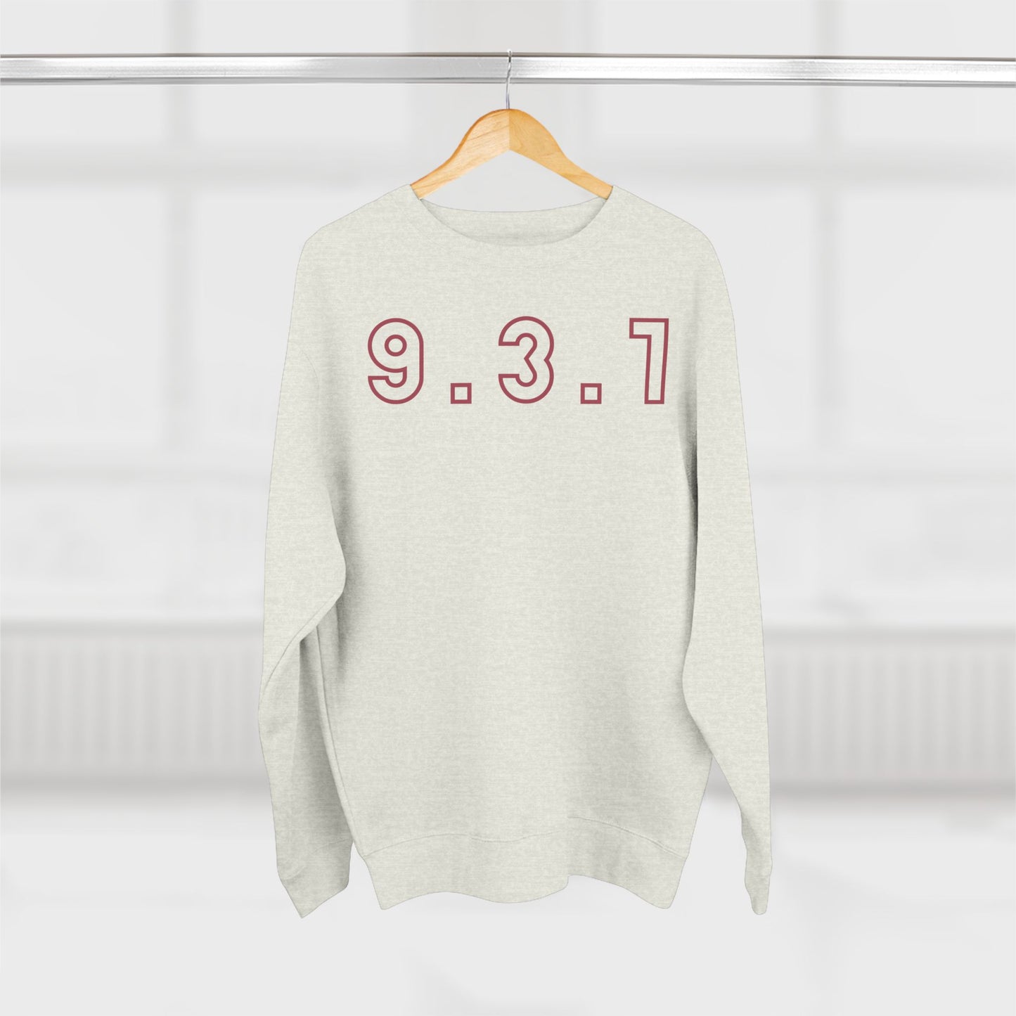 931 Crewneck Marron Words