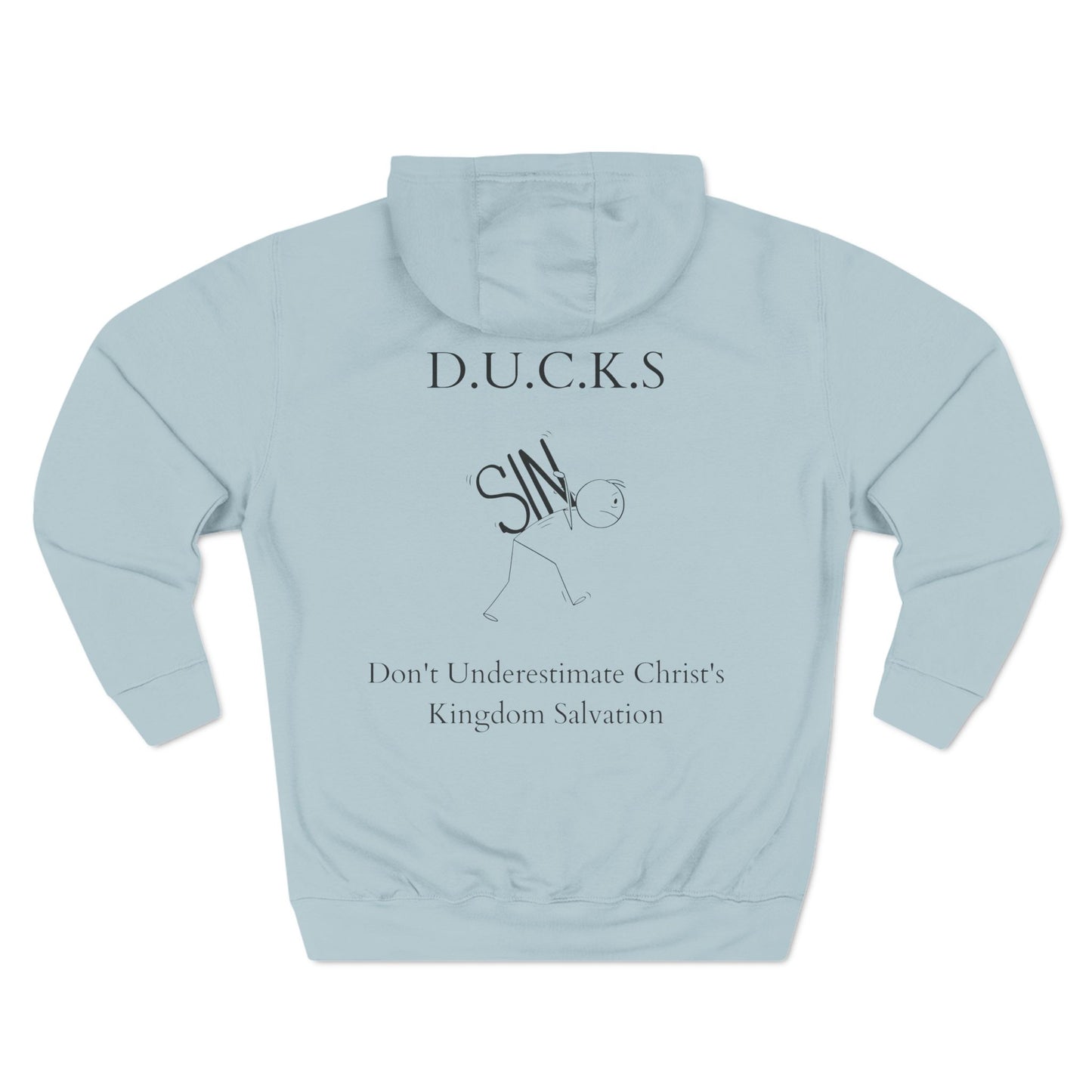 Ducks Christian Black Words Hoodie