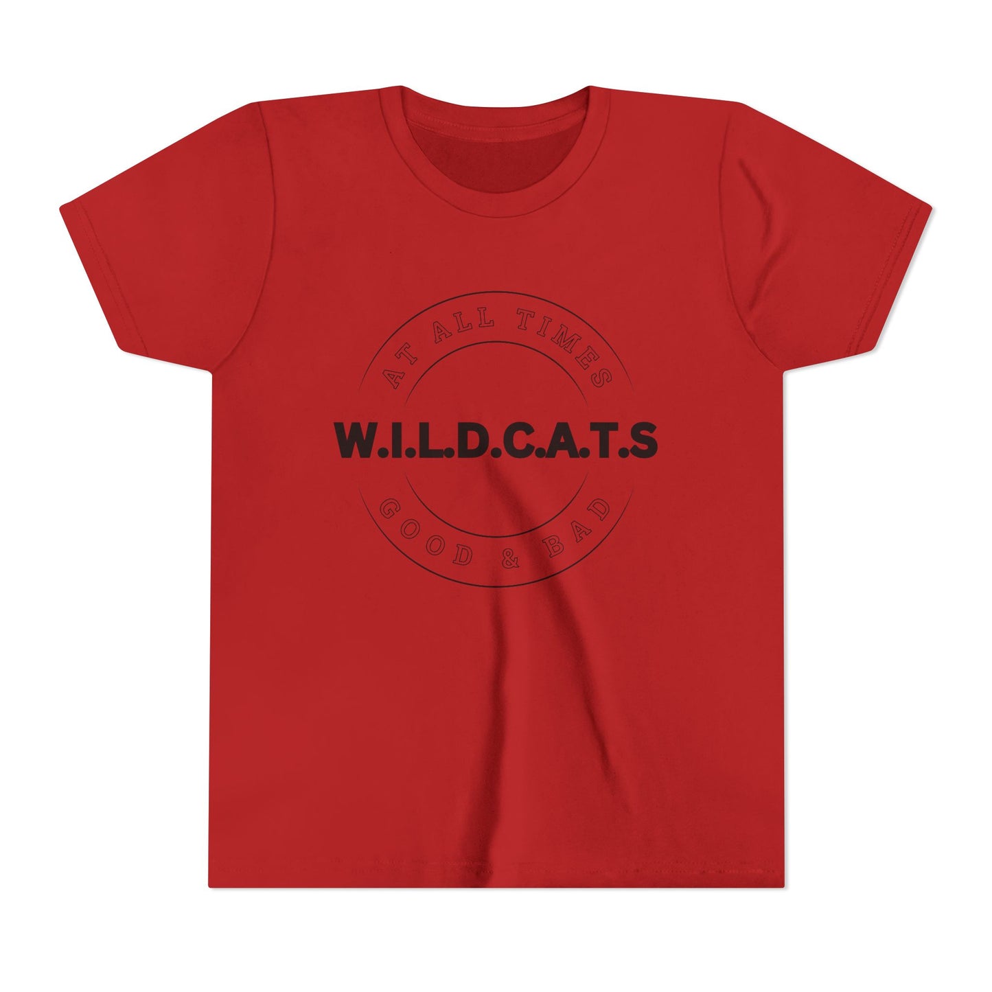 Youth Wildcats Christian Black Letters & Picture