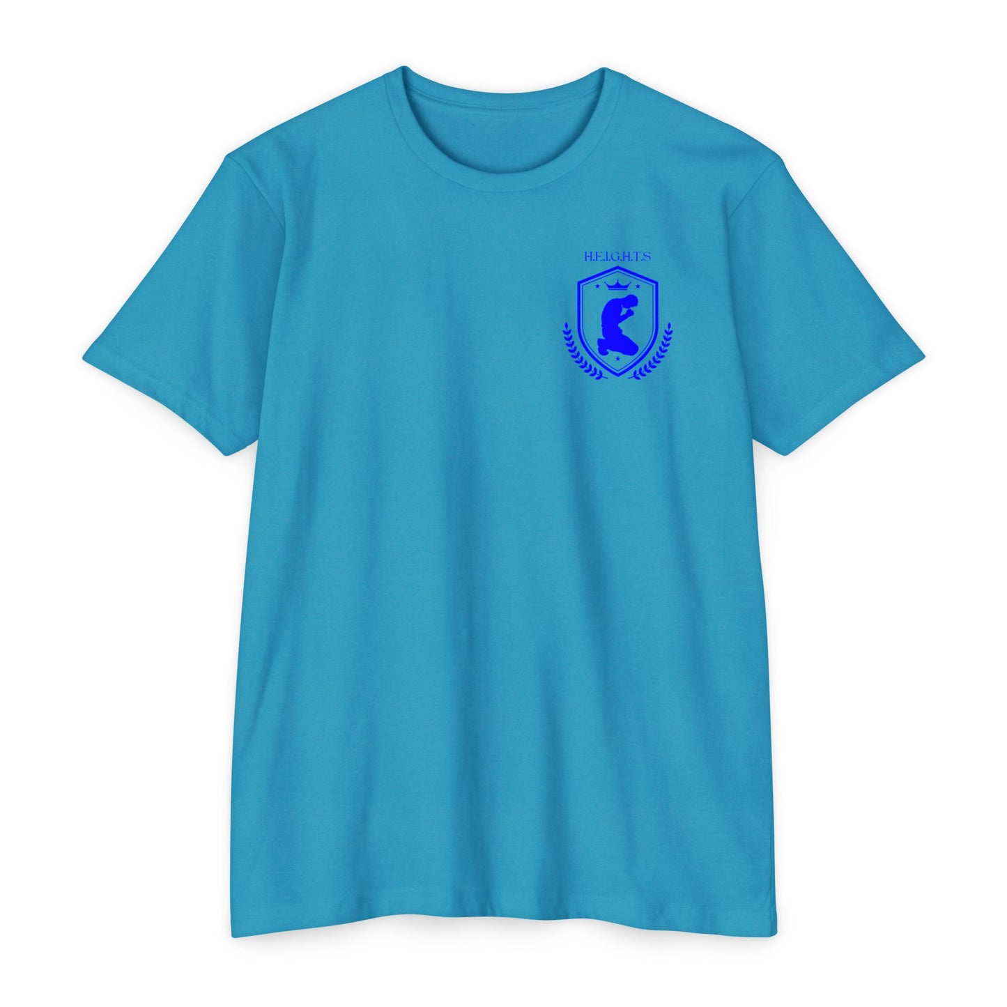 Heights Christian Blue Letters & Image Blended