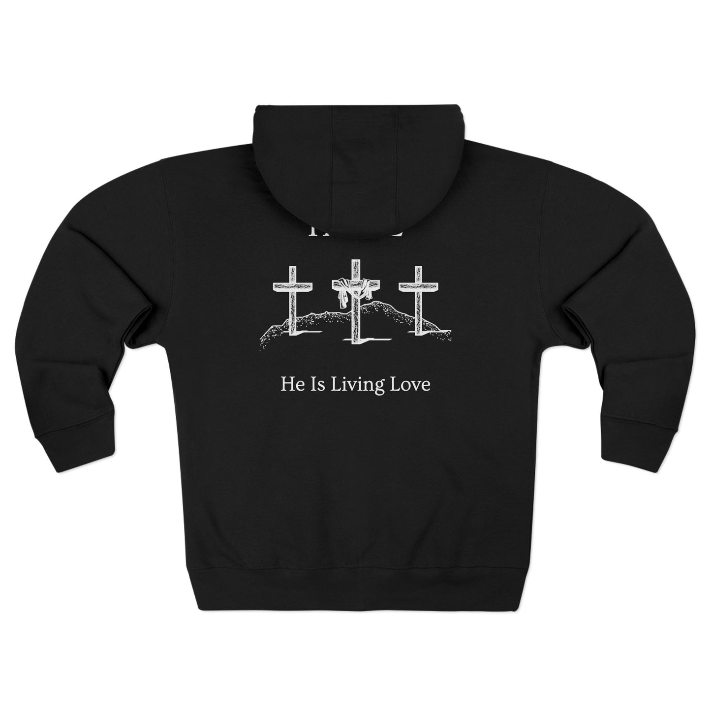 Hill Christian White Words Hoodie Zipper