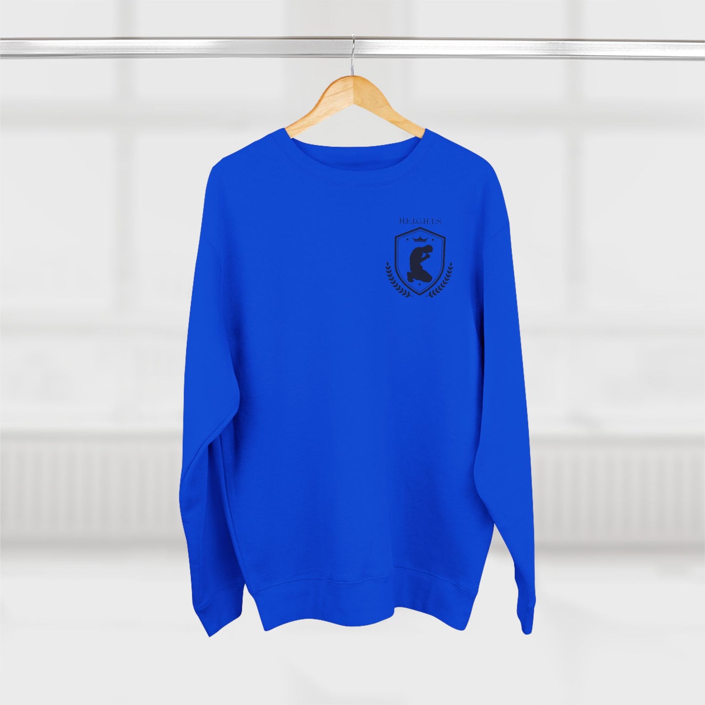 Heights Christian Black Letters & Image Crewneck